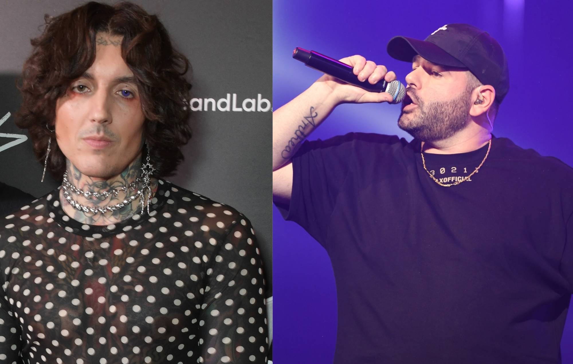 Bring Me The Horizon's Oli Sykes and Masked Wolf