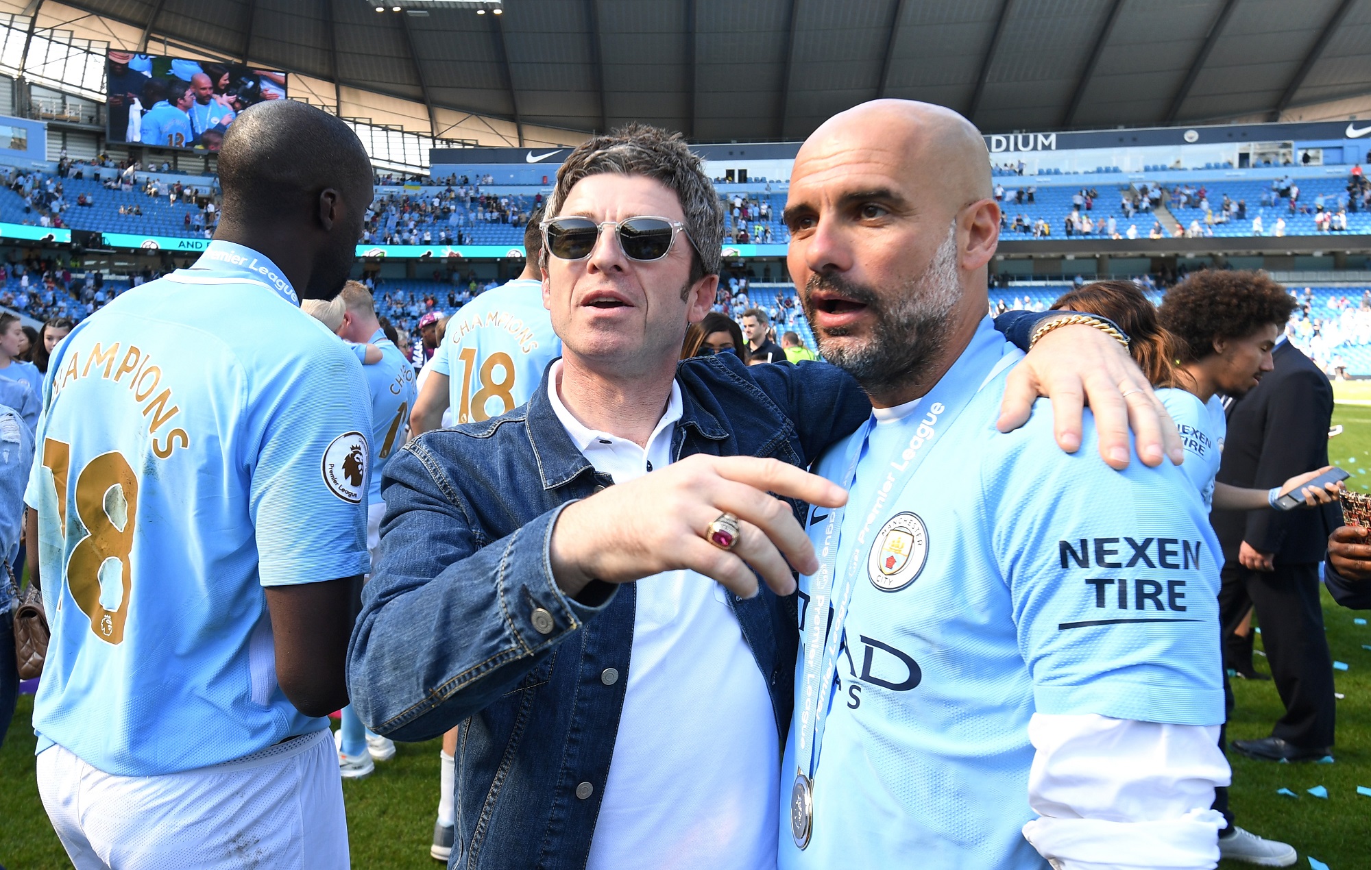 Noel Gallagher and Pep Guardiola