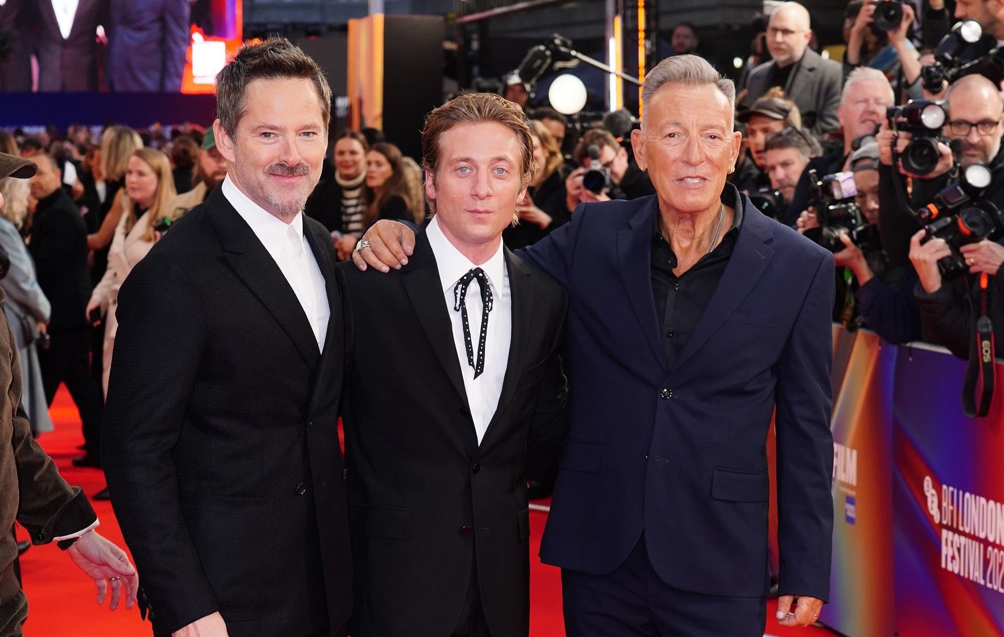 'Springsteen: Deliver Me From Nowhere' director Scott Cooper, Jeremy Allen White and Bruce Springsteen