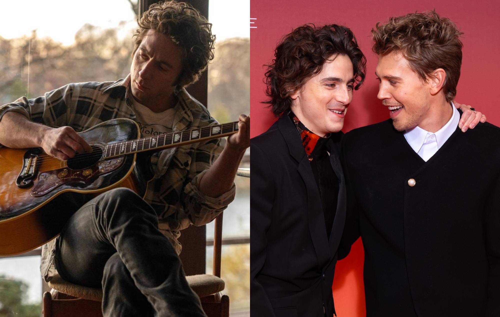 Jeremy Allen White in 'Springsteen: Deliver Me From Nowhere' and Timothée Chalamet and Austin Butler