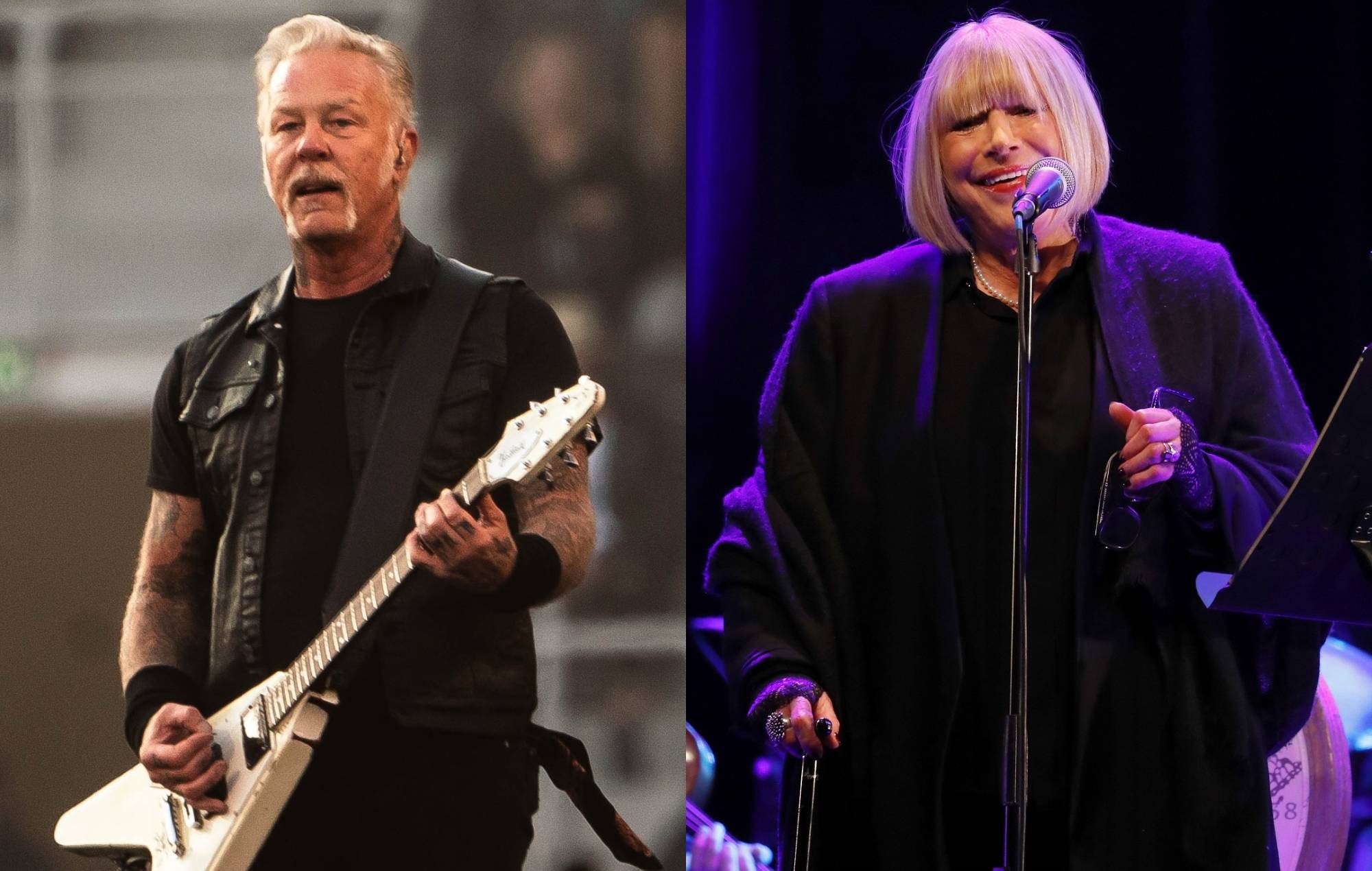 Metallica's James Hetfield and Marianne Faithfull