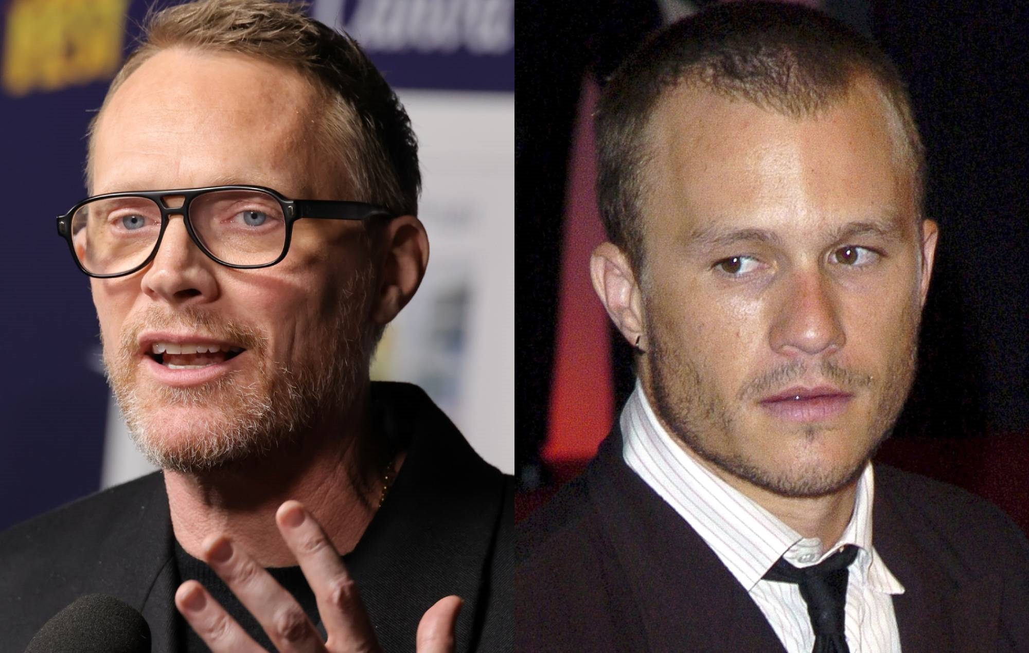 Paul Bettany and Heath Ledger