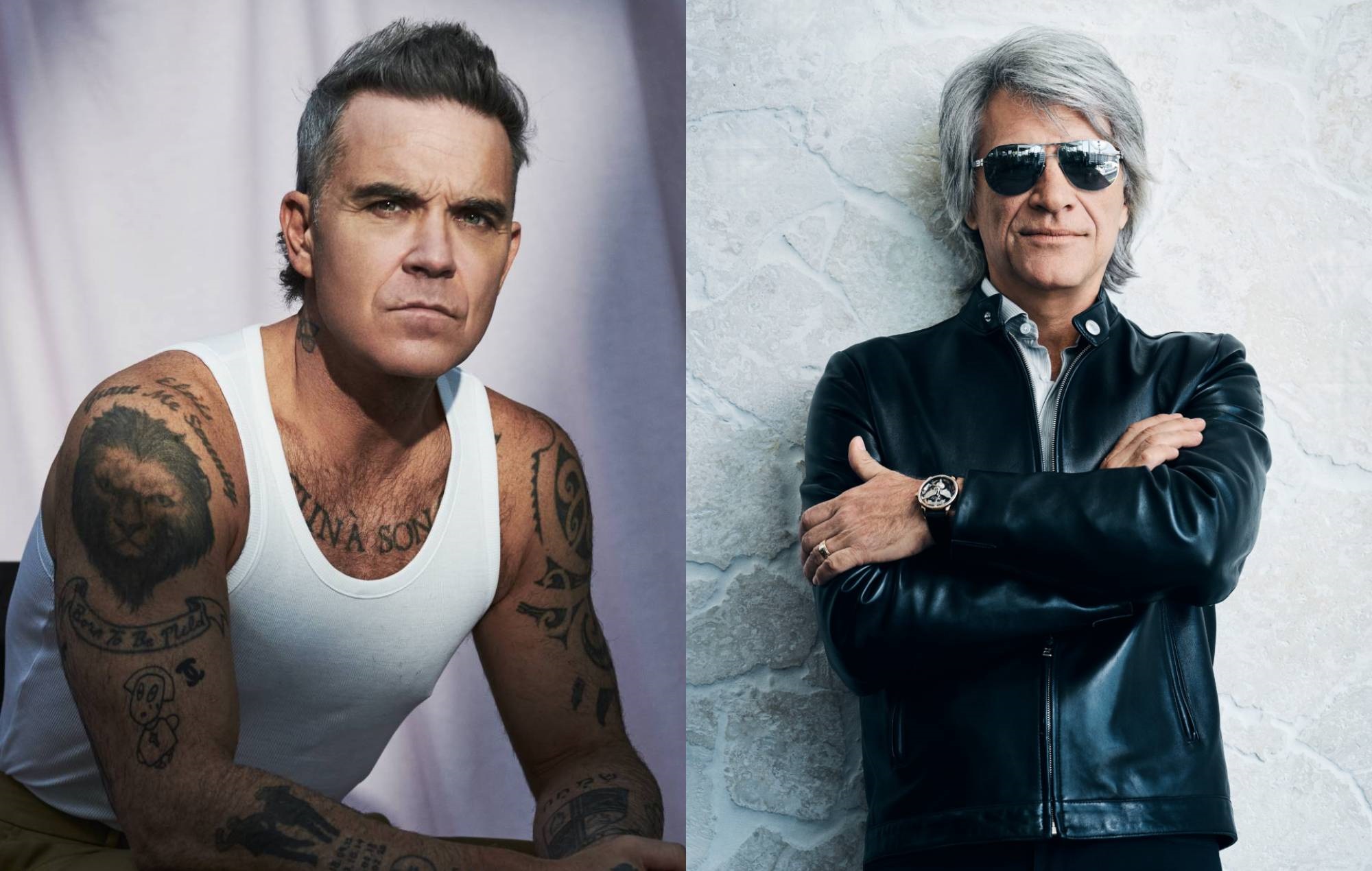 Robbie Williams and Jon Bon Jovi
