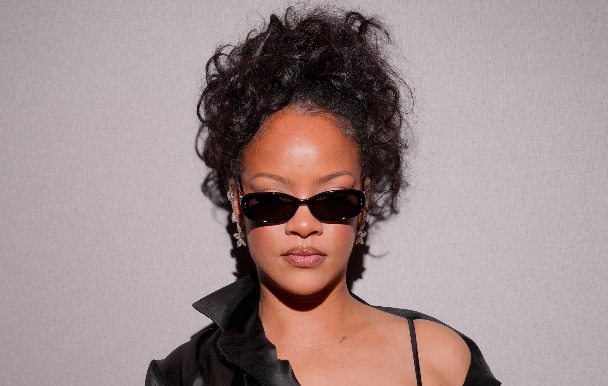Rihanna at the Christian Dior fashion show