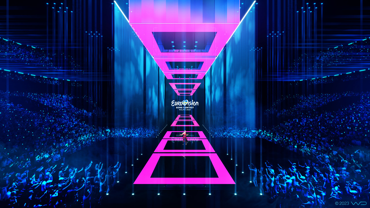 the stage design for the Eurovision Song Contest 2024