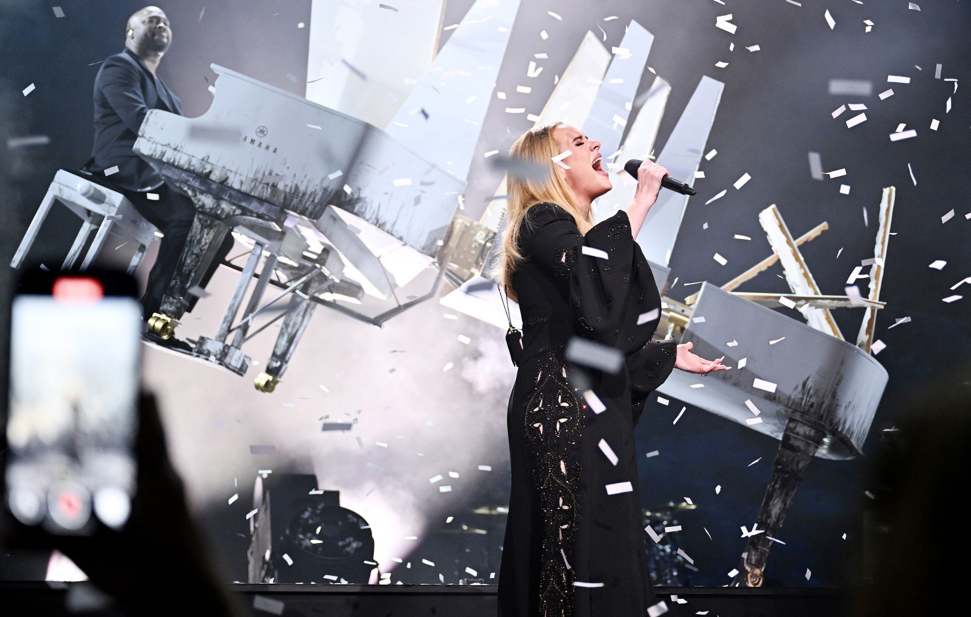 Adele performs during her final Las Vegas residency show in November 2024