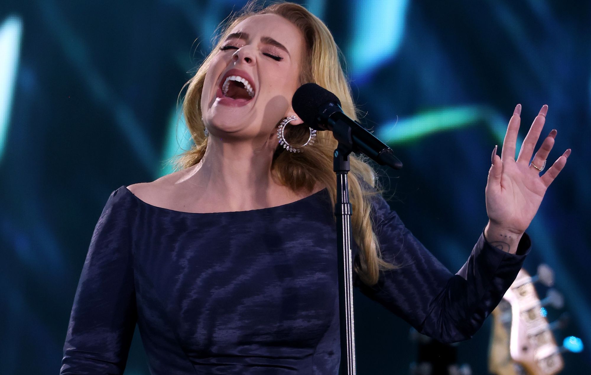 Adele performs onstage at Messe München on August 02, 2024 in Munich, Germany.
