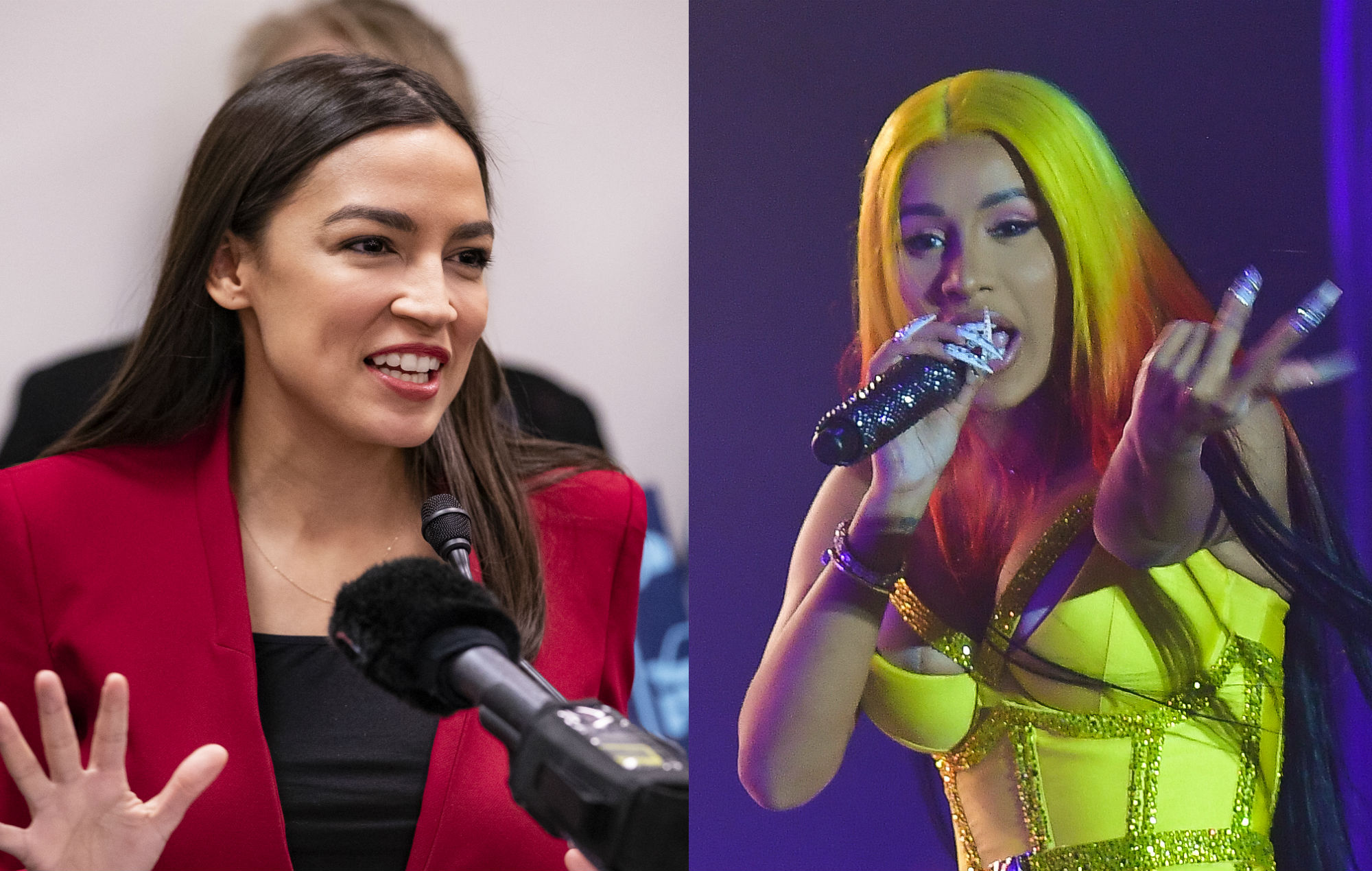 Alexandria Ocasio-Cortez and Cardi B