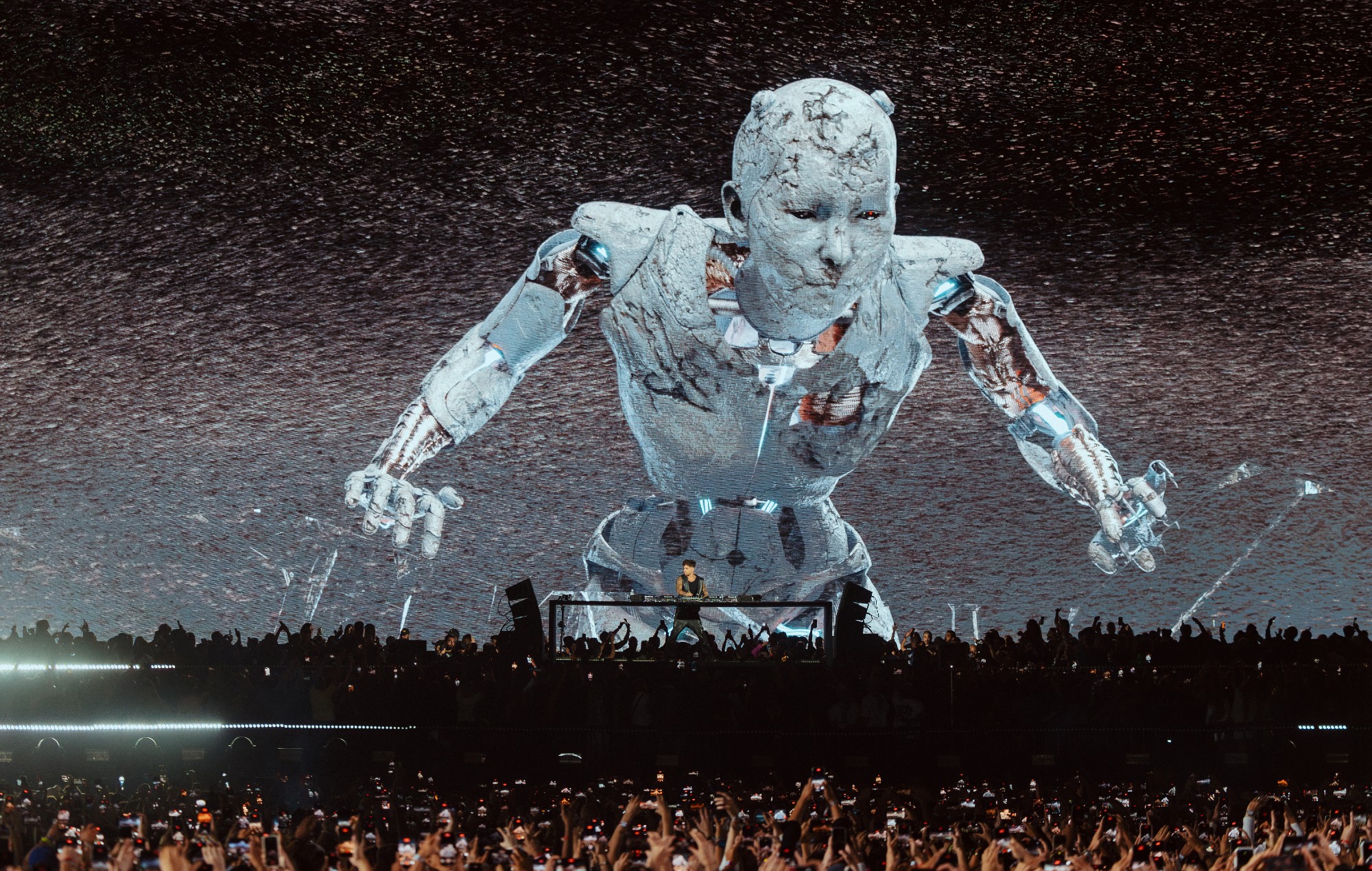 Anyma performing live.