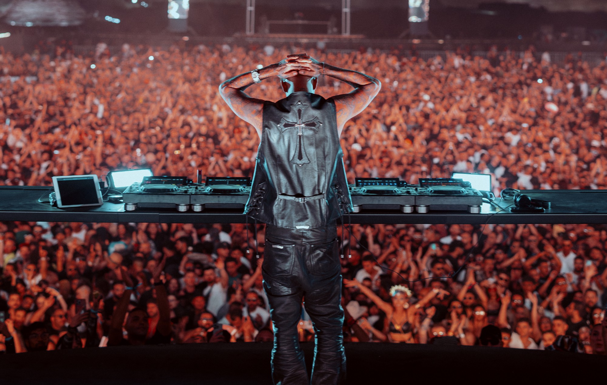 Anyma performing live.