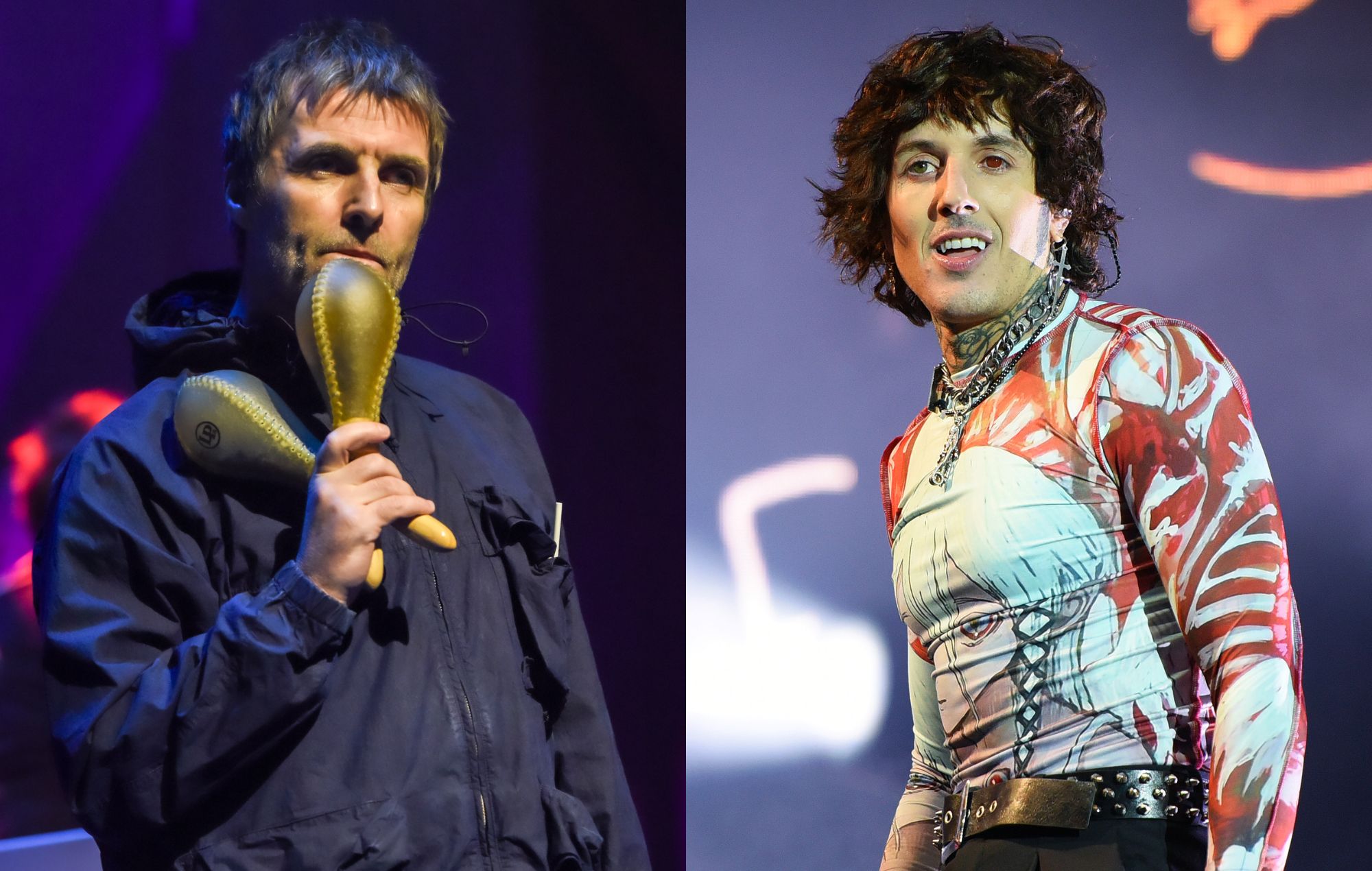 Liam Gallagher and Oli Sykes