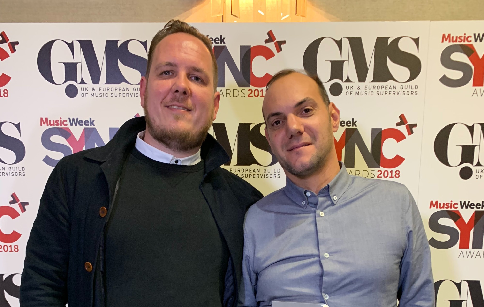 Ben Sumner and Glenn Herweijer at the Music Week Awards. 