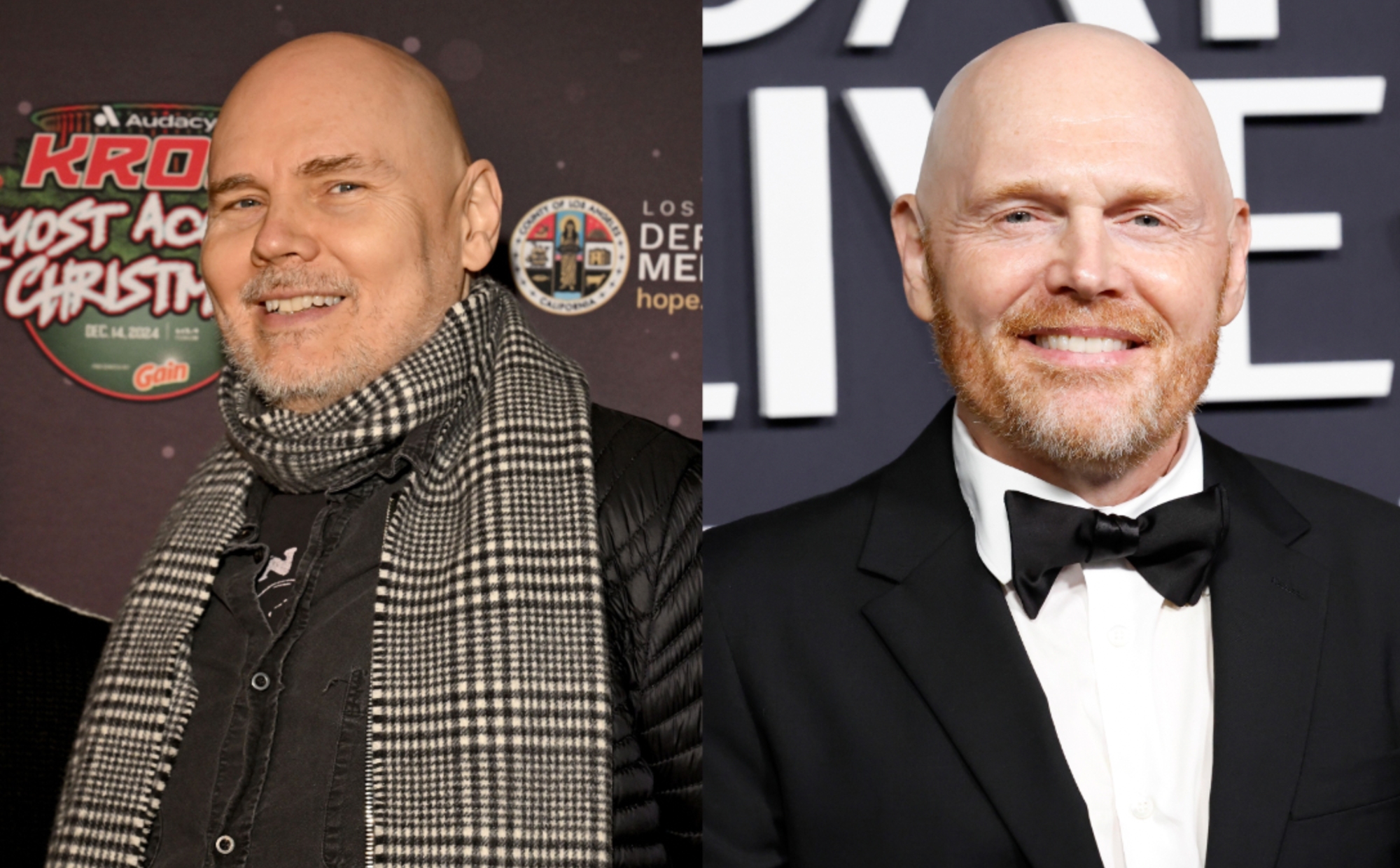 Billy Corgan and Bill Burr. Credits - Lester Cohen and Taylor Hill