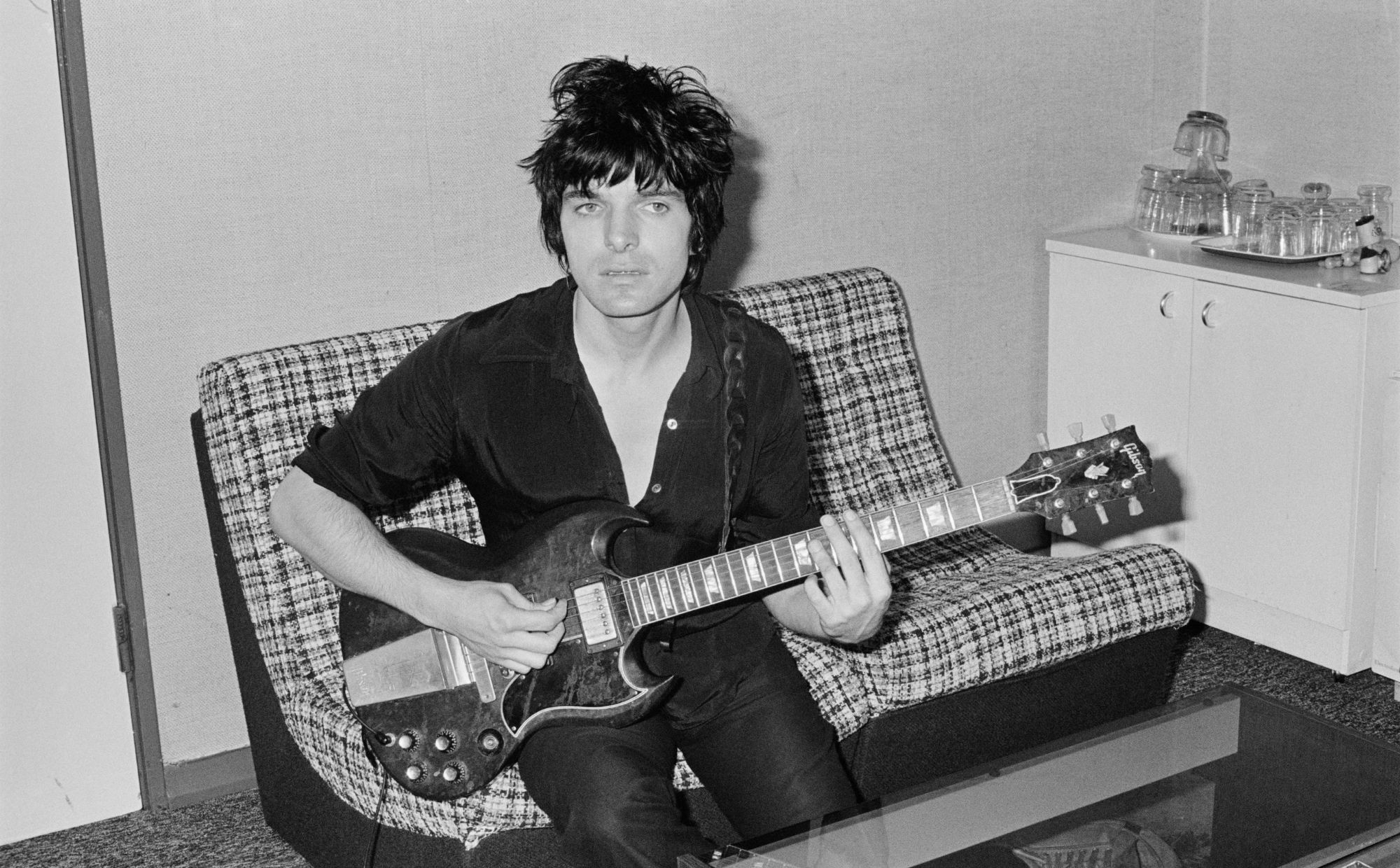 Brian James of The Damned in 1977. Credit - Erica Echenberg/Redferns via Getty