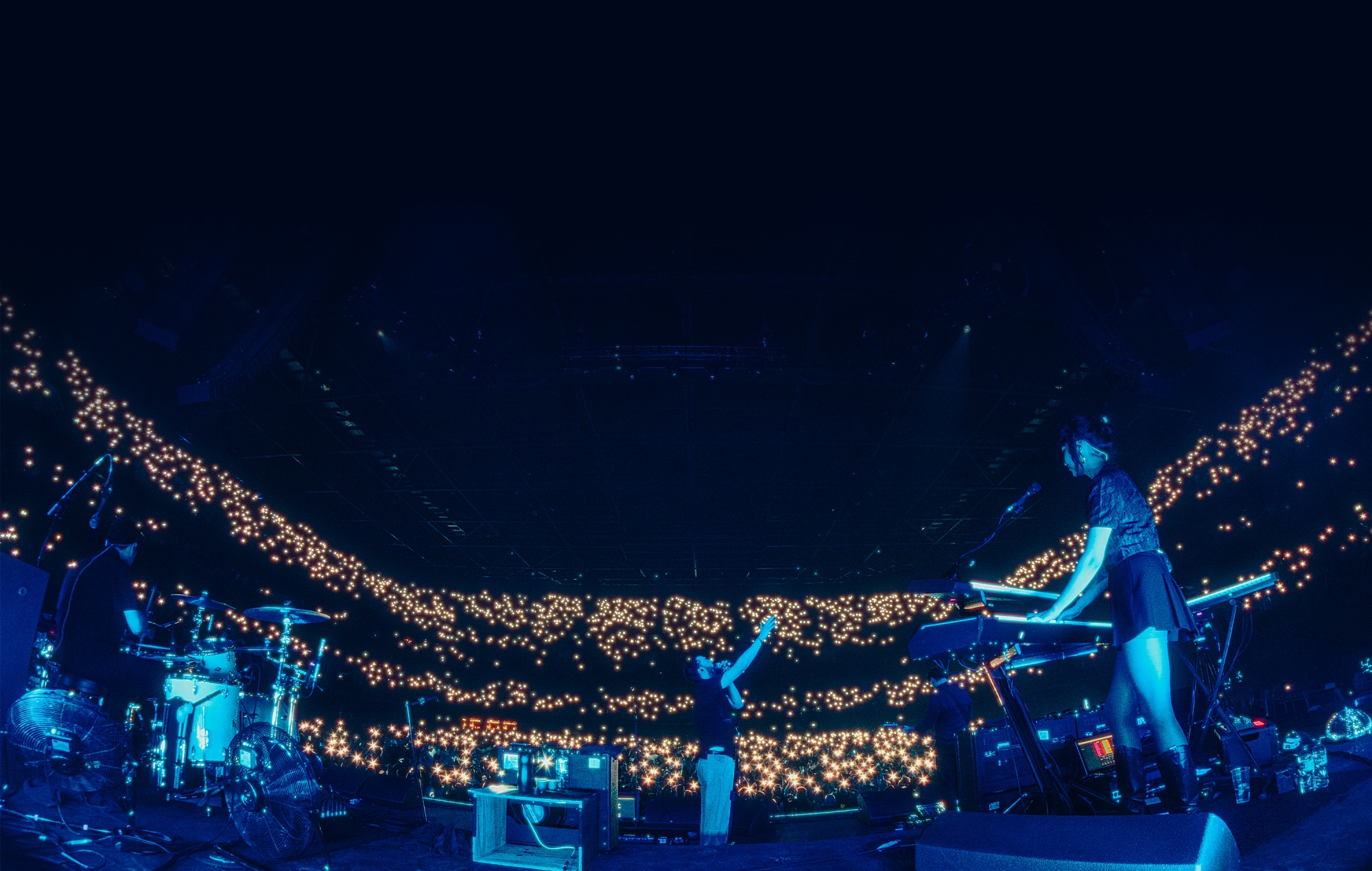 Courteeners performing live on stage