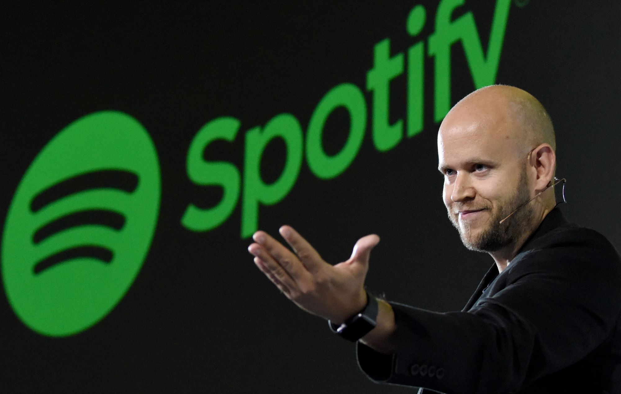 Daniel Ek, CEO of Swedish music streaming service Spotify