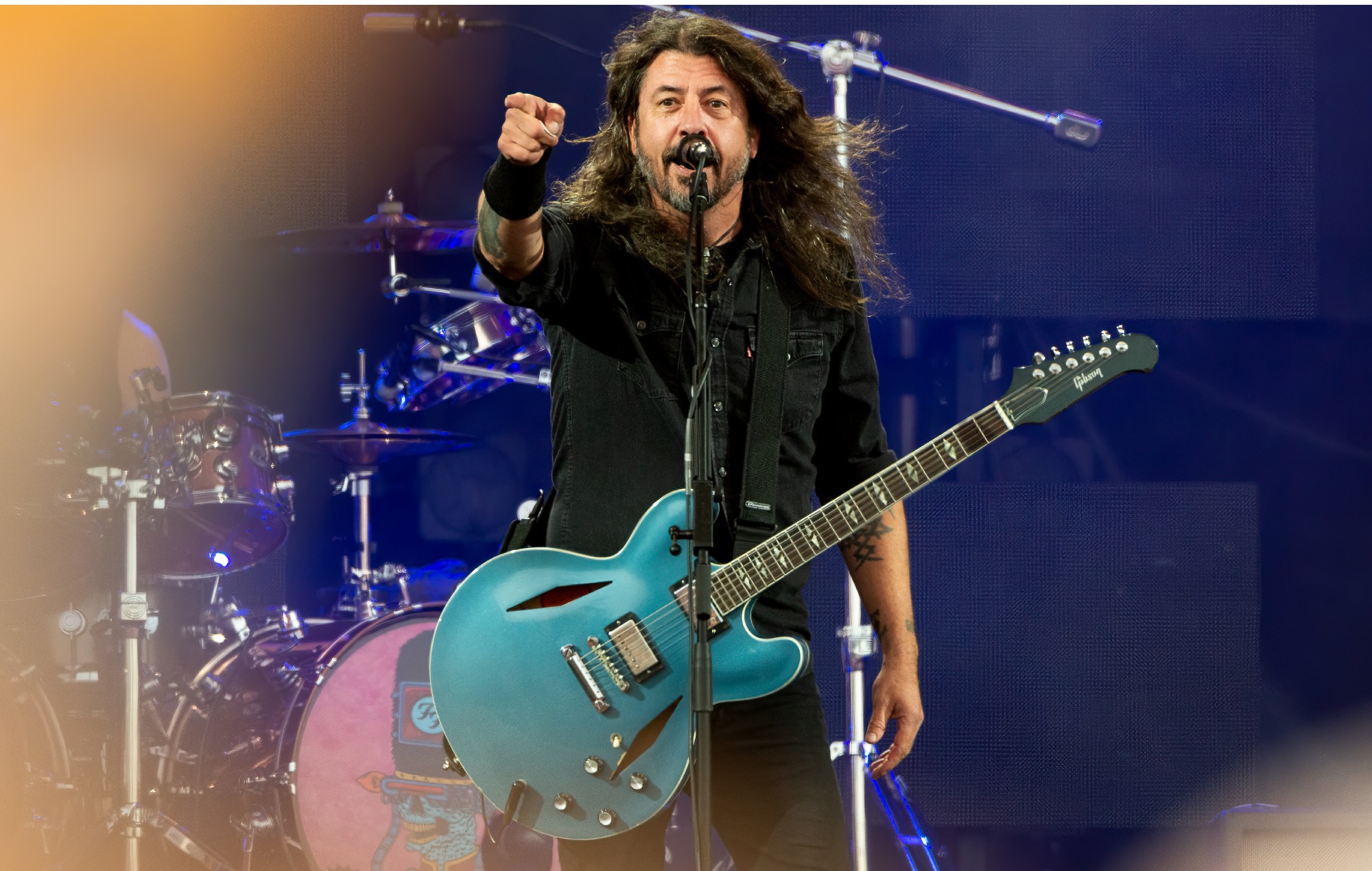 Dave Grohl performs with Foo Fighters