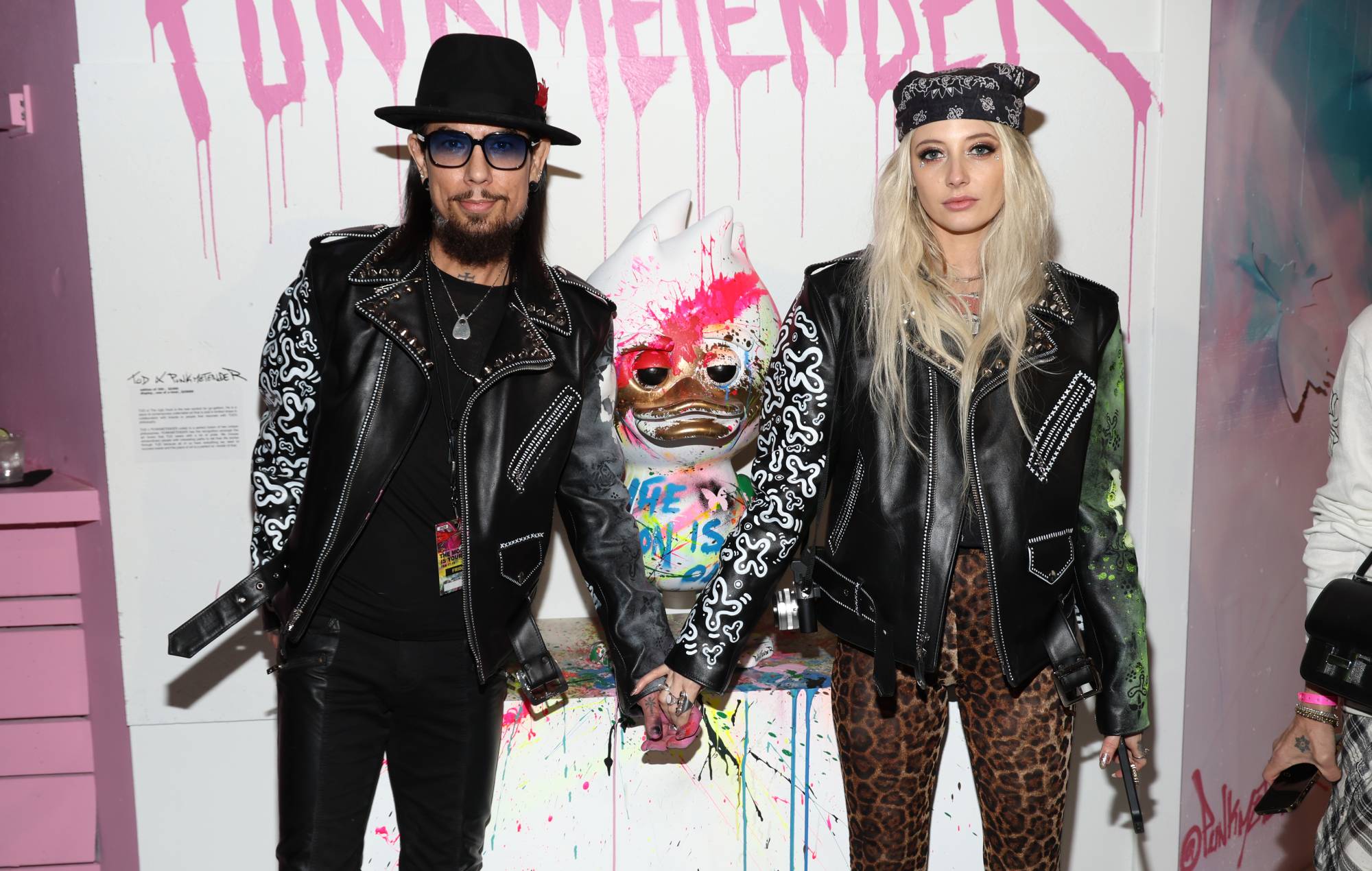 Dave Navarro (L) and Vanessa DuBasso attend The Moon Is Yours Featuring TUD Toy and PunkMeTender on February 17, 2023 in Los Angeles, California. (Photo by Jerritt Clark/Getty Images for TUD Toy)