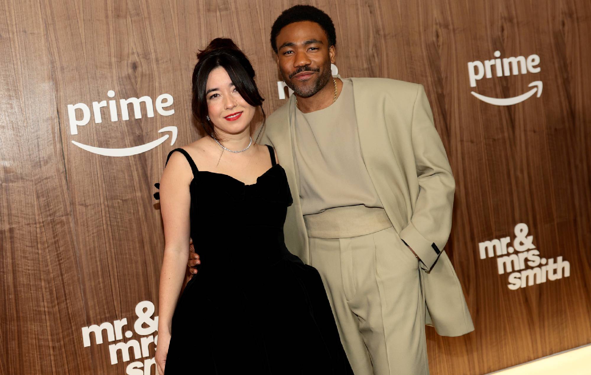 Maya Erskine and Donald Glover at the New York premiere of ‘Mr. & Mrs. Smith’