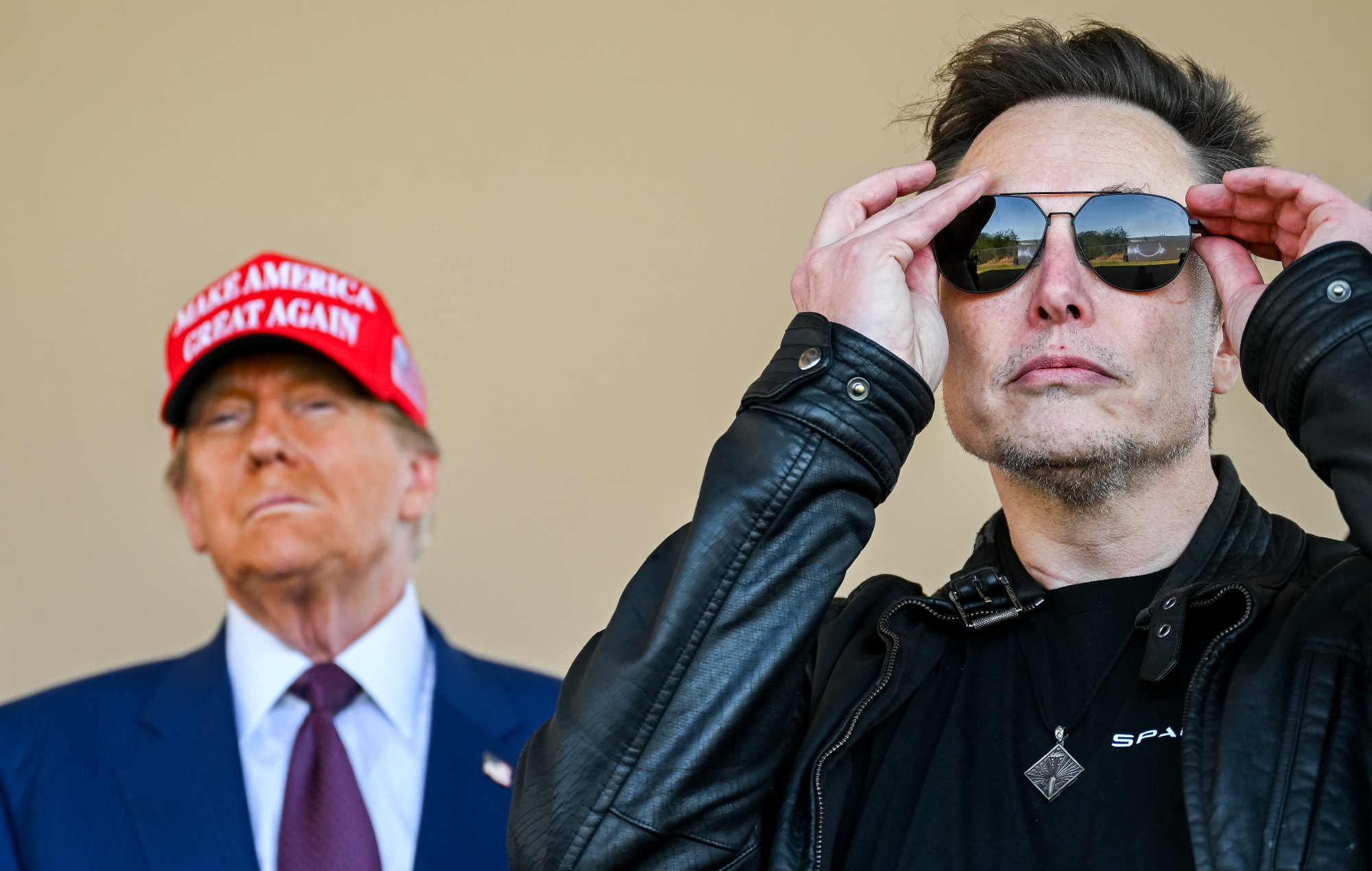 Donald Trump and Elon Musk pictured together