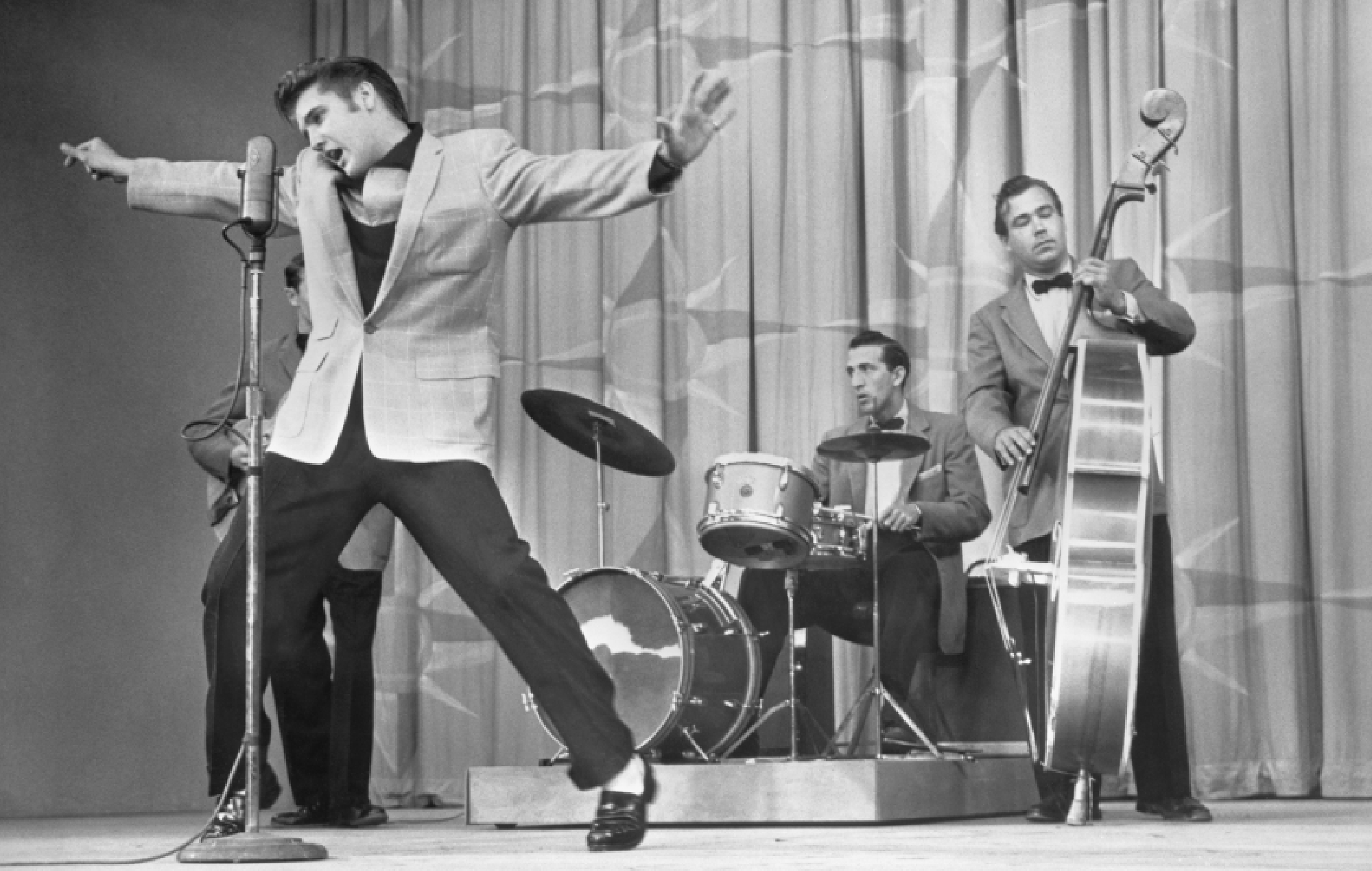 Elvis Presley performing