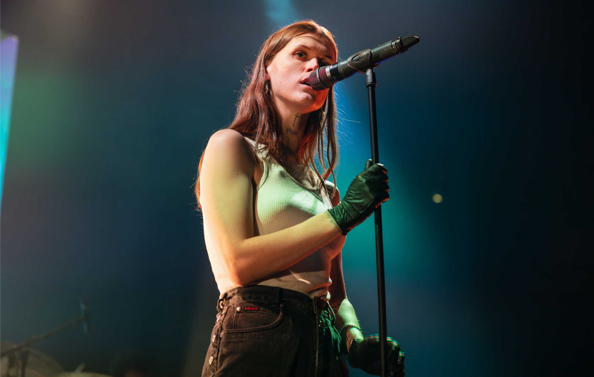 Ethel Cain performing live on stage