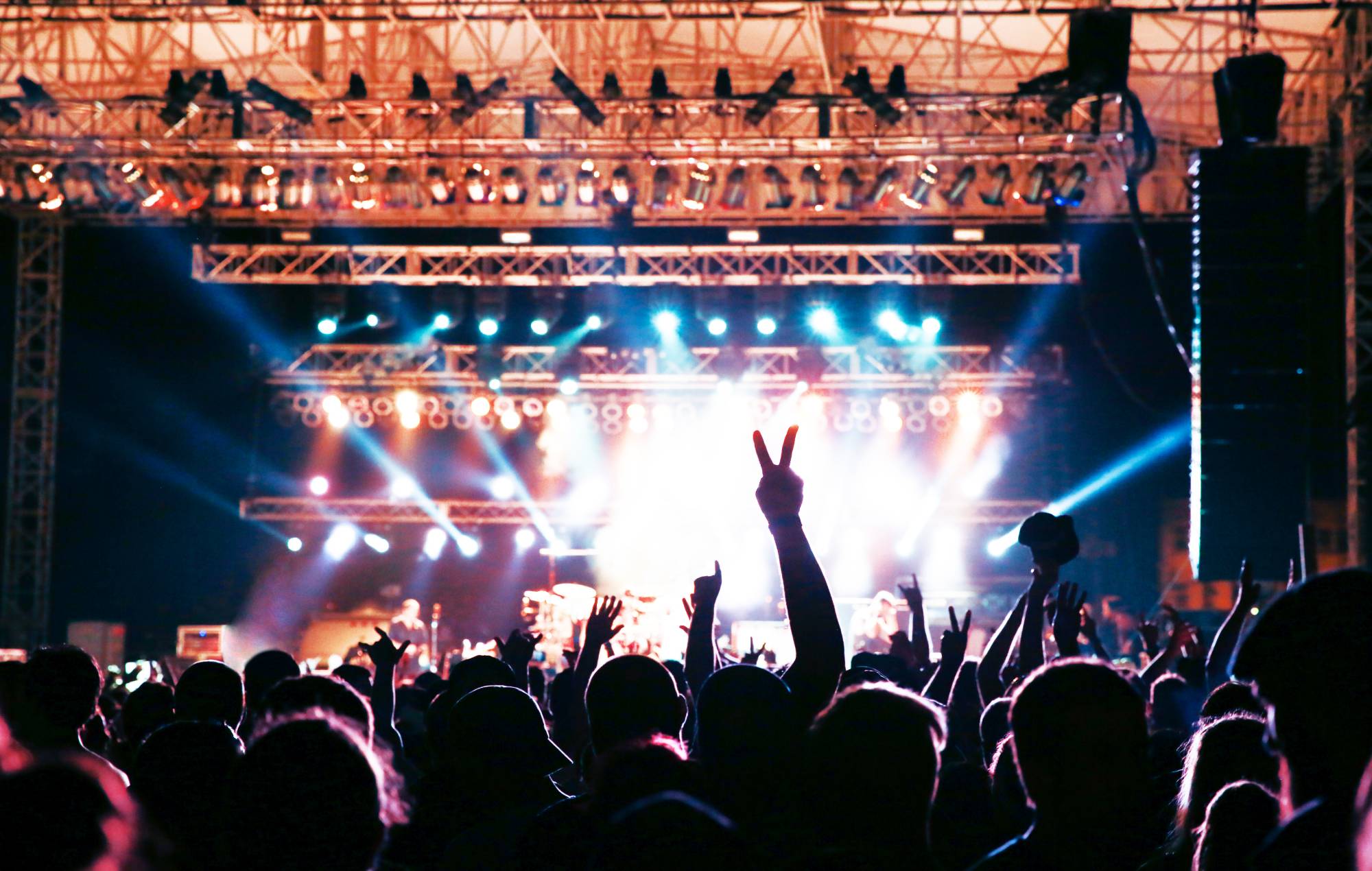 Concert Crowd Silhouette. Credit: Jena Ardell via GETTY