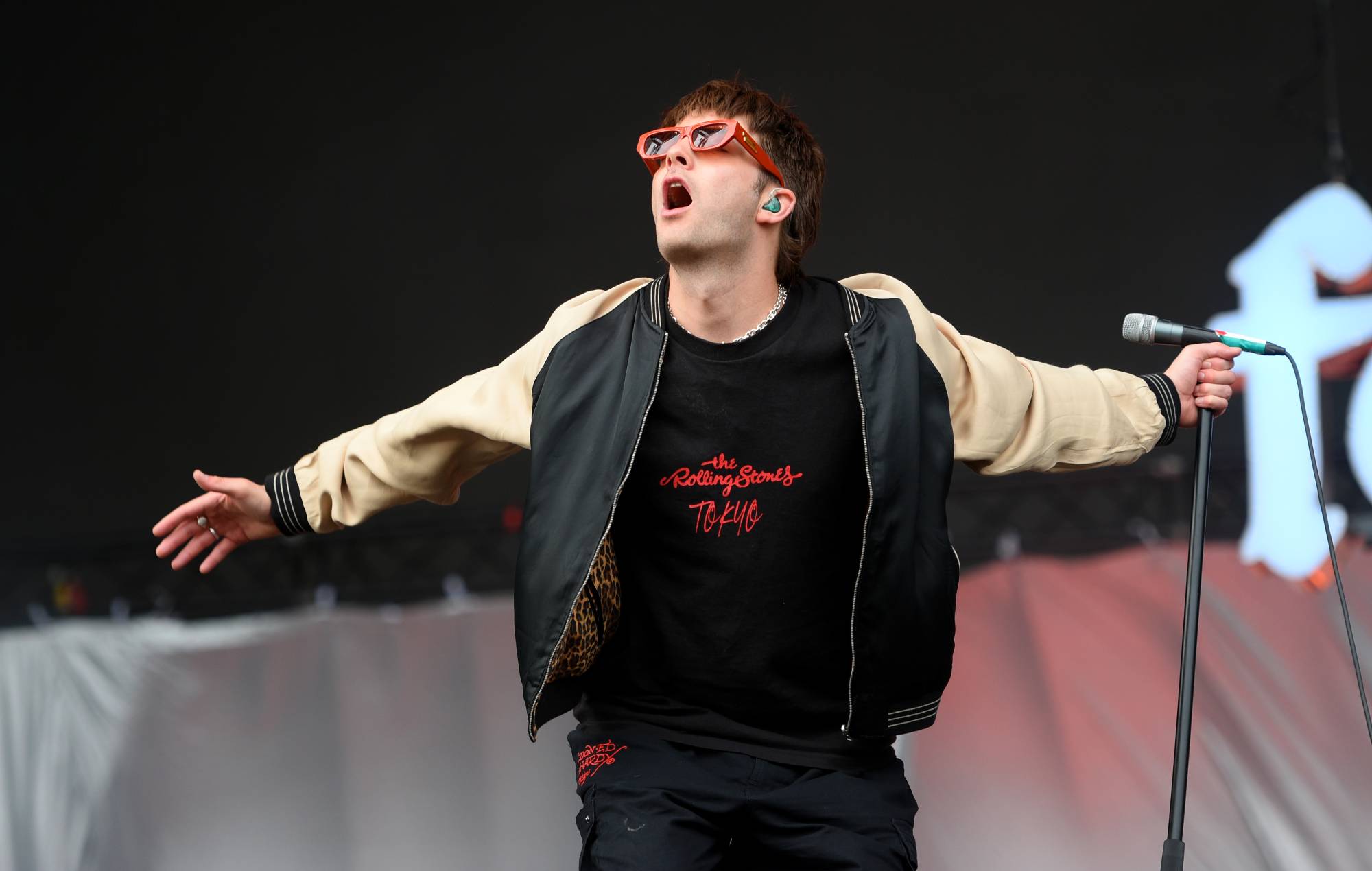 Fontaines D.C. performs on the Main Stage during day three of Leeds Festival 2024 at Bramham Park on August 25, 2024 in Leeds, England. (Photo by Matthew Baker/Getty Images)