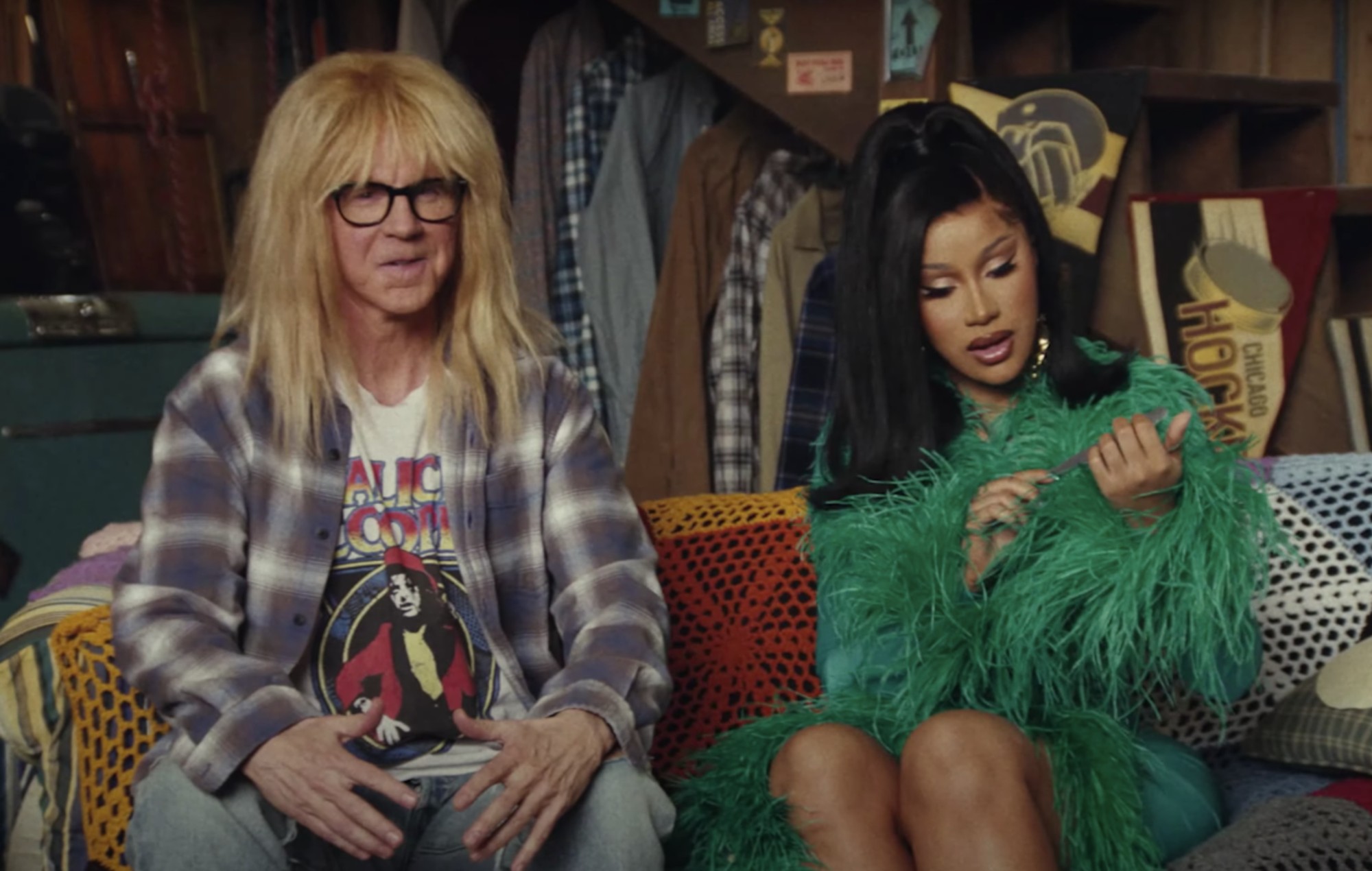 Wayne's World Cardi B Garth Algar Dana Carvey