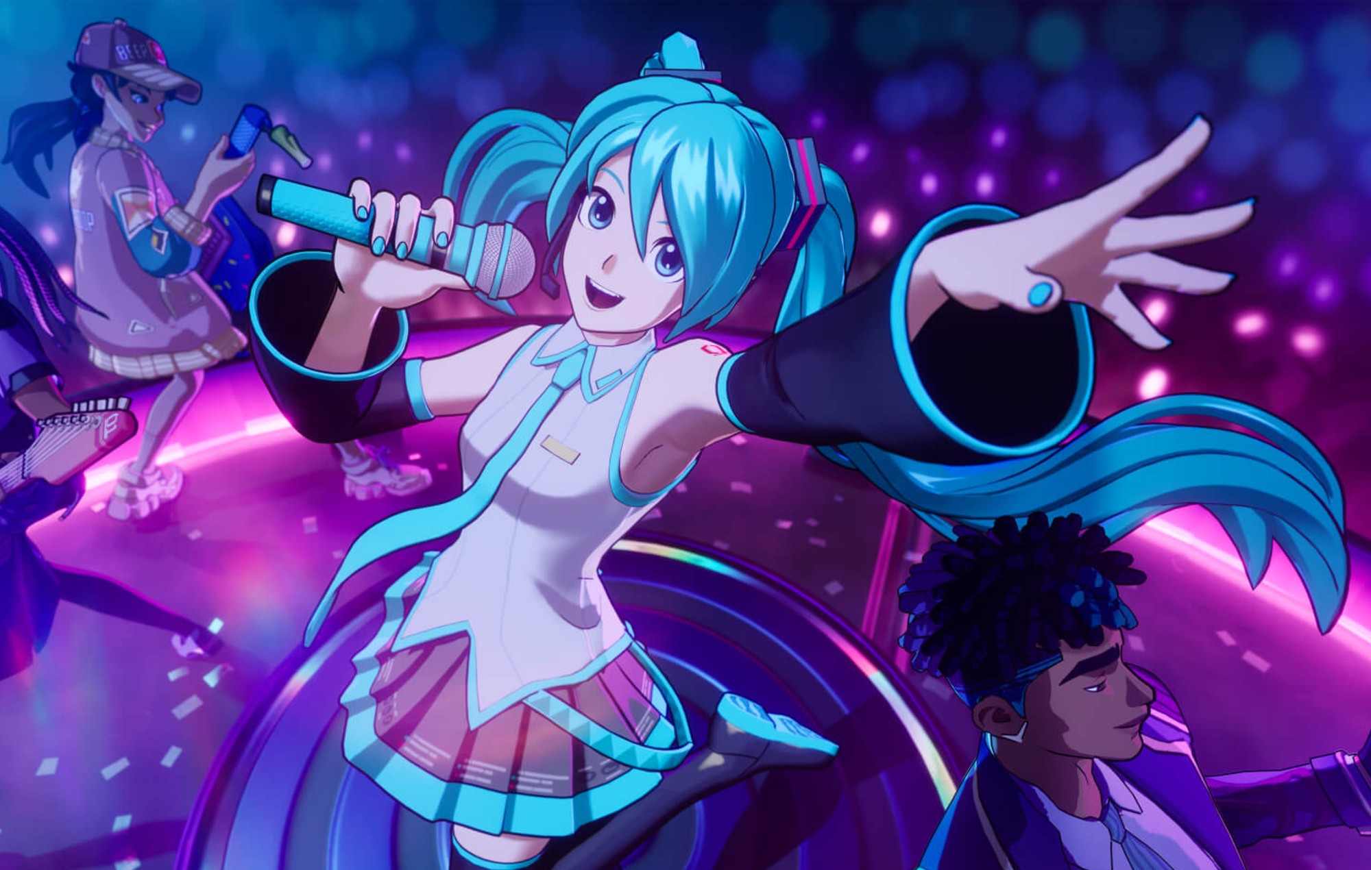 Hatsune Miku in 'Fortnite Festival'.