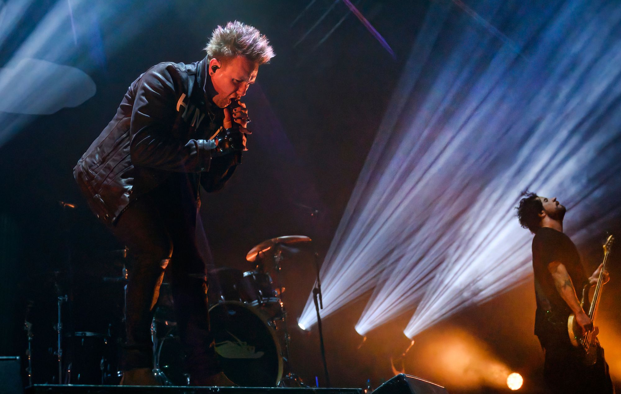 Jacoby Shaddix of Papa Roach performs live