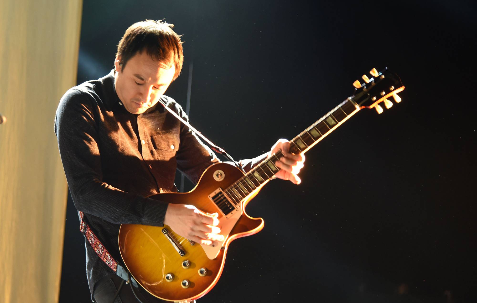 Jeff Schroeder of The Smashing Pumpkins performs onstage during the 'The End Times Tour' opener at Concord Pavilion at Concord Pavilion on July 7, 2015 in Concord, California. (Photo by C Flanigan/WireImage)