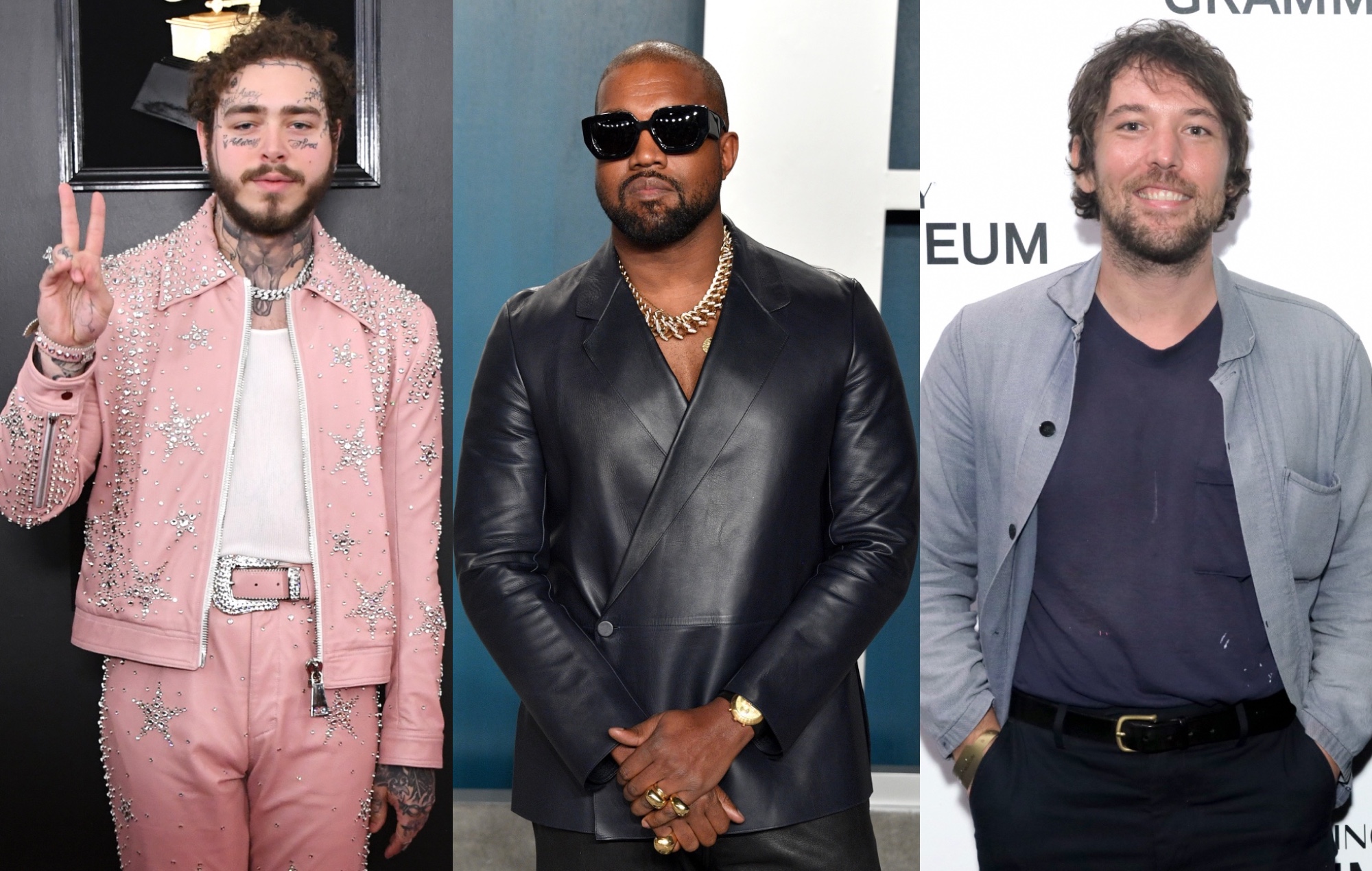Kanye West Post Malone Fleet Foxes Robin Pecknold studio together