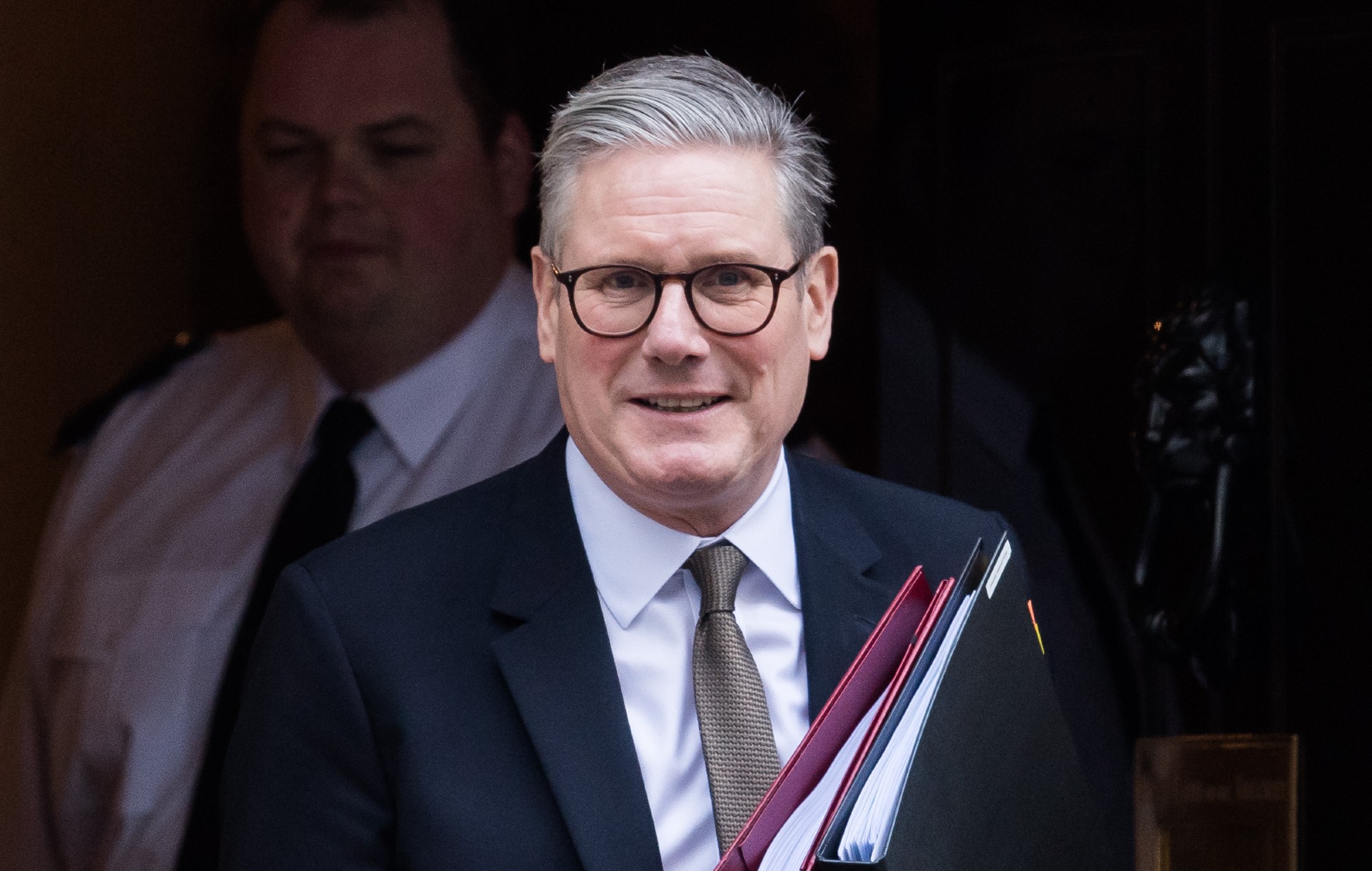 British Prime Minister Sir Keir Starmer departs 10 Downing Street