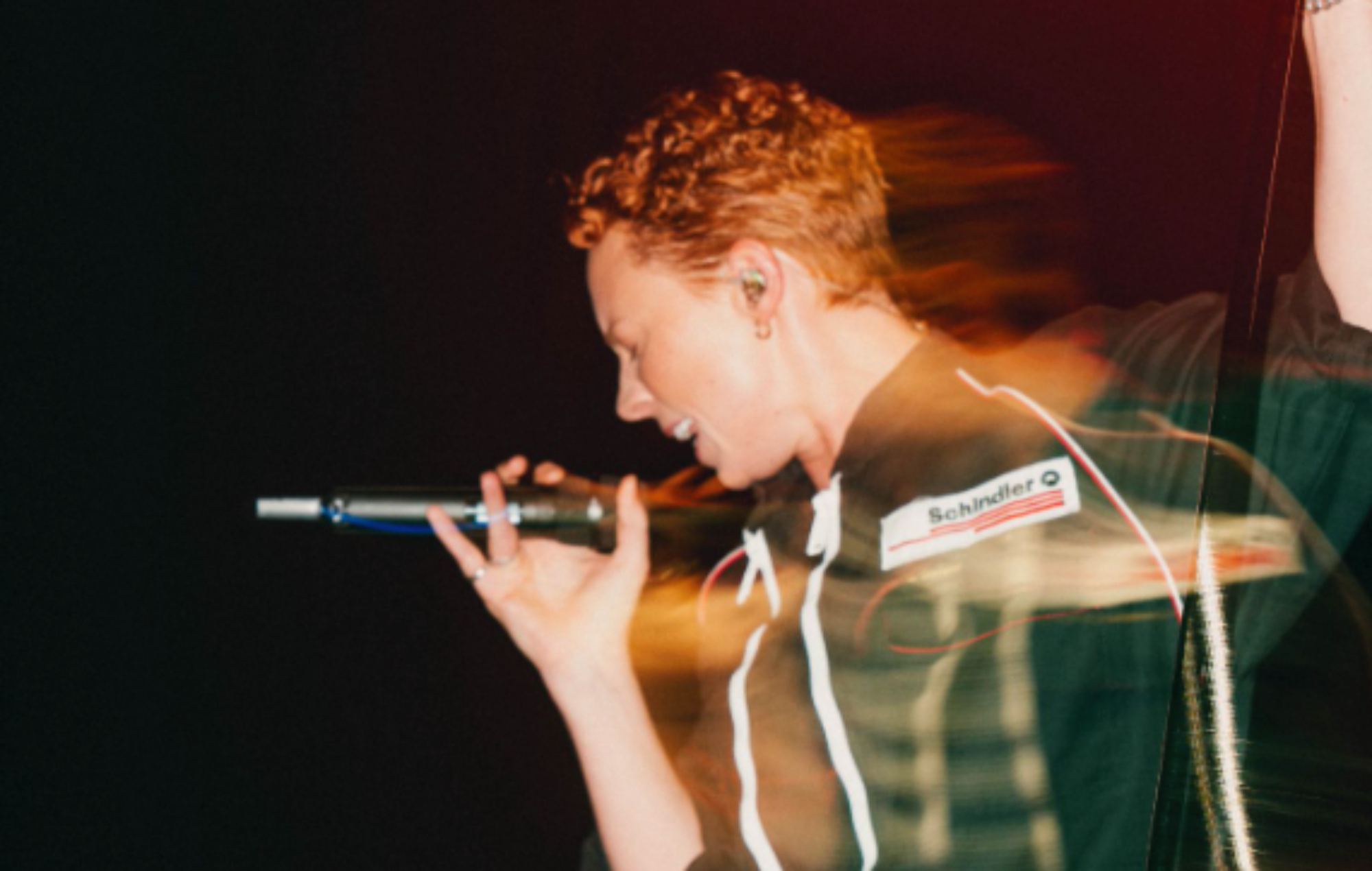 La Roux performing live on stage, photo by Sophie Gurwitz