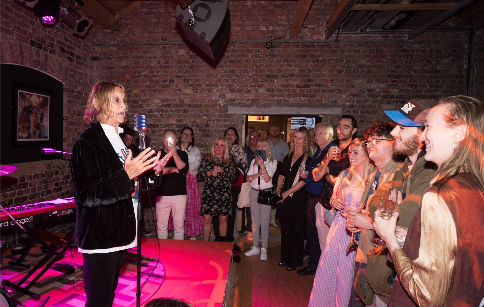 John Lennon's sister Julia Baird at the launch of Live Odyssey in London. Credit: Live Odyssey