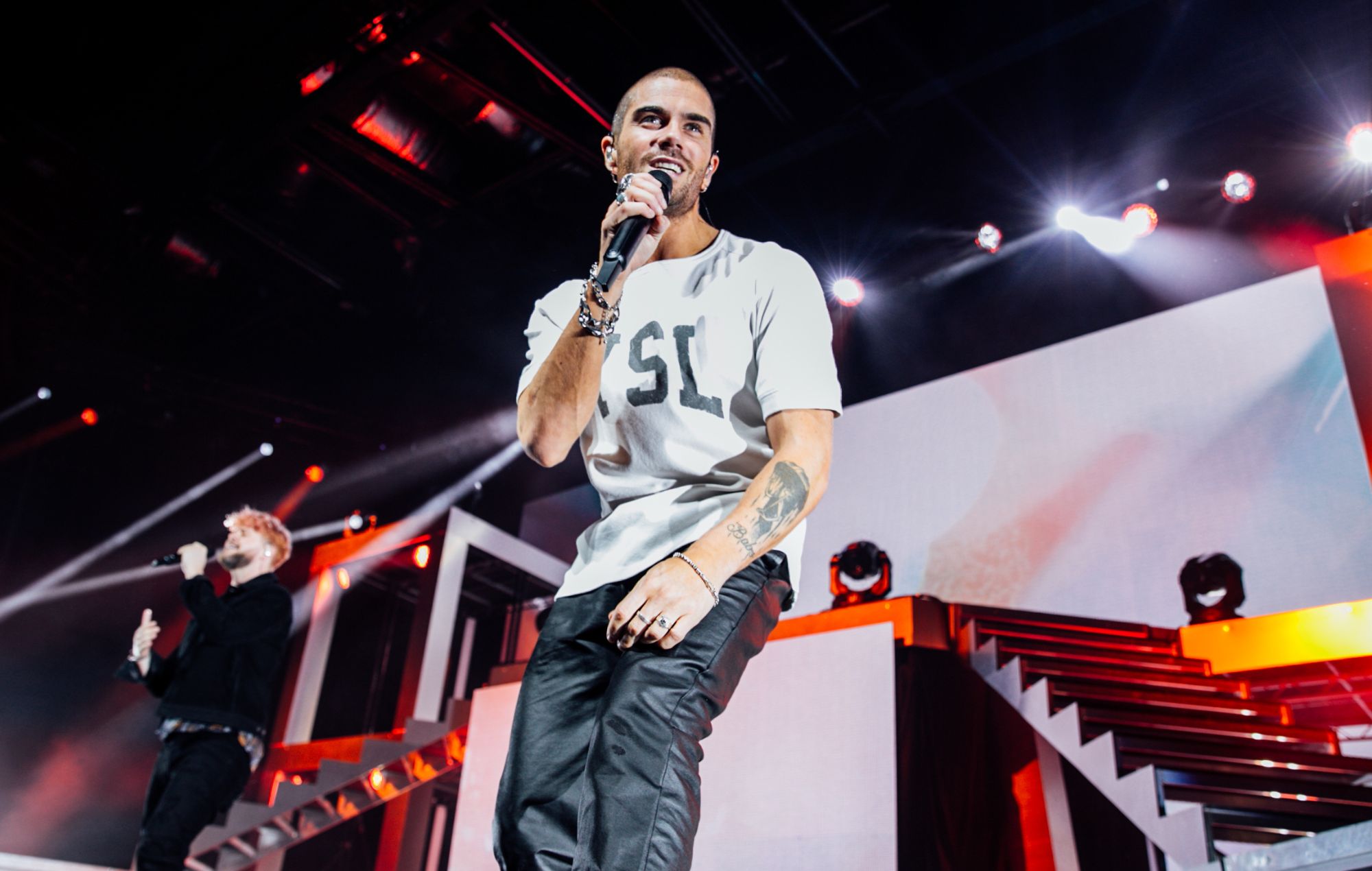 Max George of The Wanted performs live