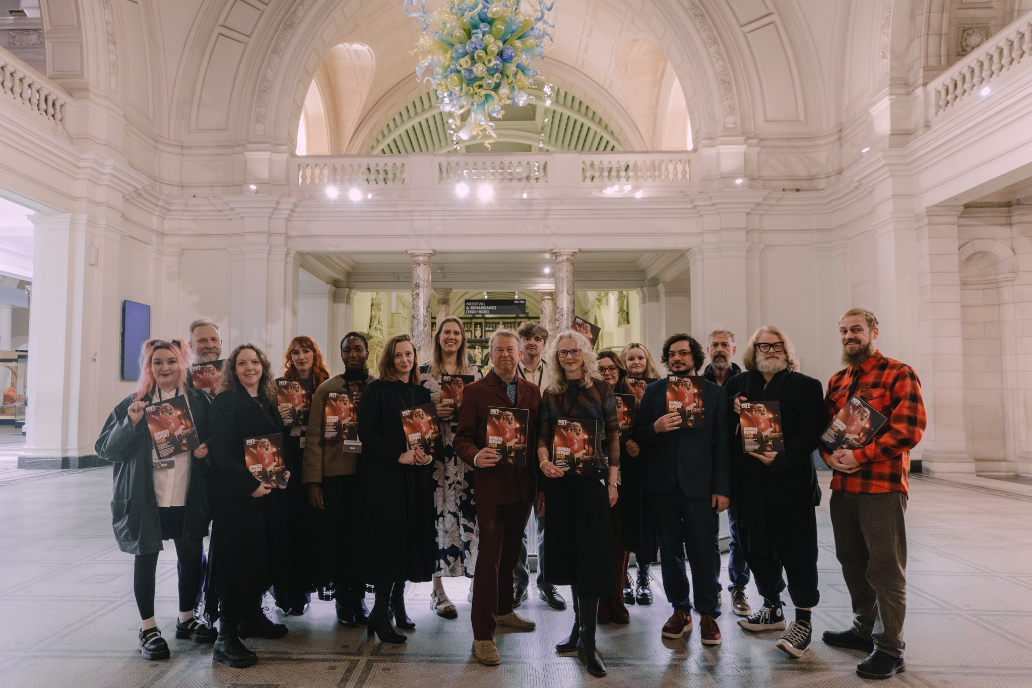 The Music Venue Trust team launch the MVT annual report 2025 at London's Victoria & Albert Museum. Credit: Georgia Penny