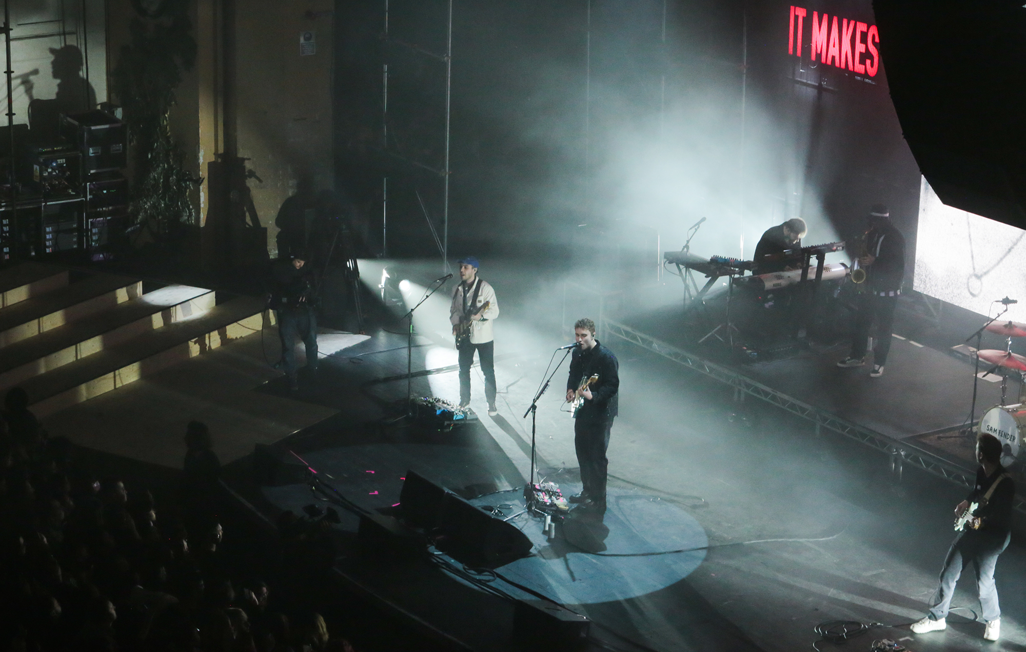 Sam Fender performing at the BandLab NME Awards 2022, photo by Andy Ford