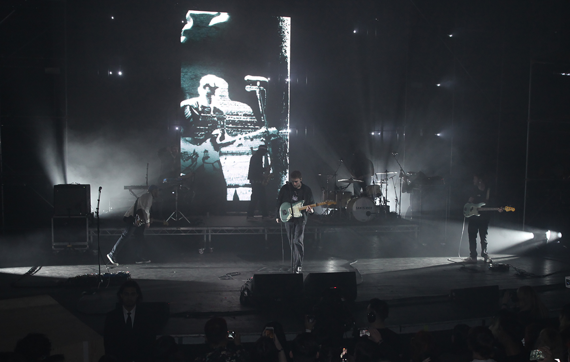 Sam Fender performing at the BandLab NME Awards 2022, photo by Eva Pentel