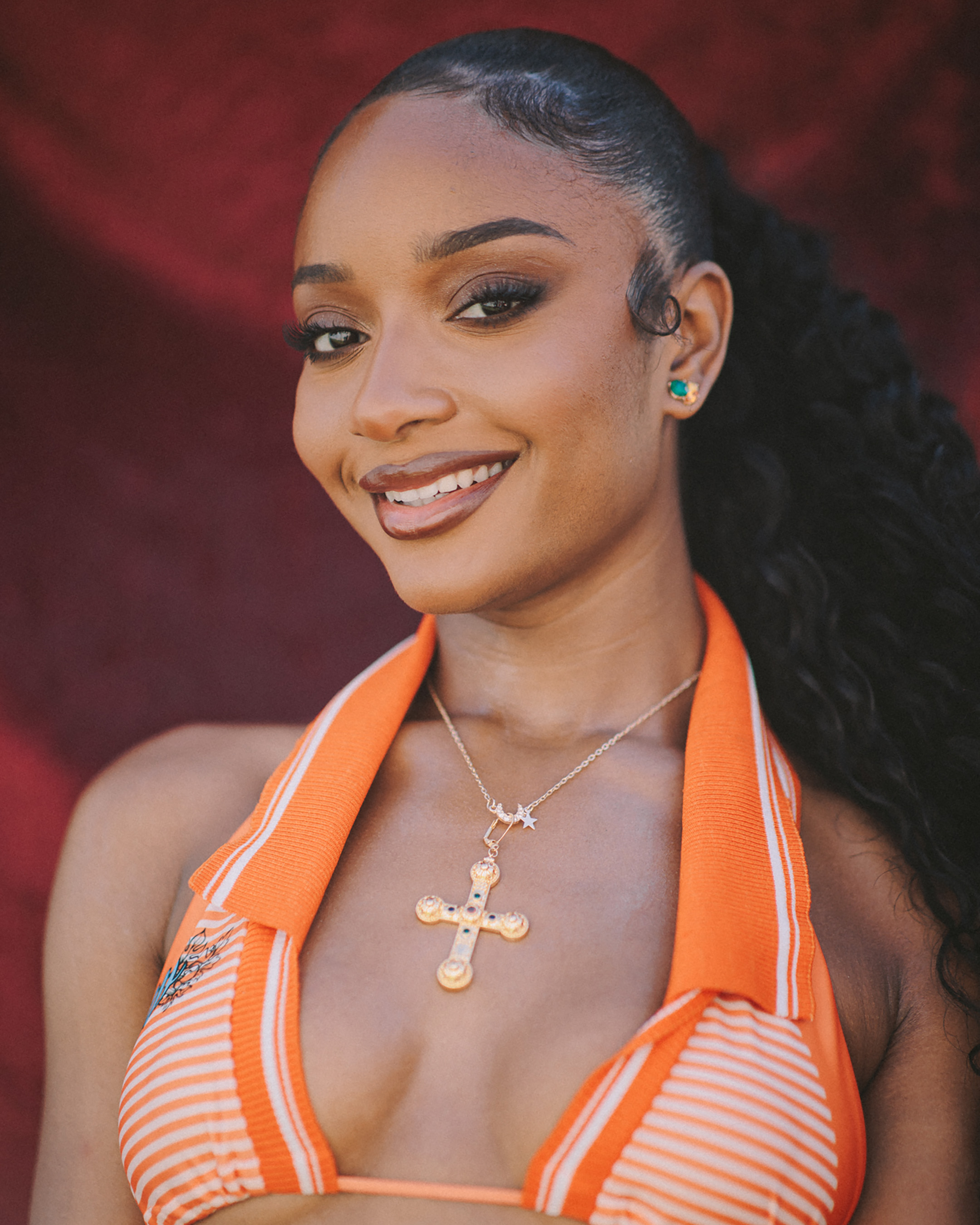 Ayra Starr at Glastonbury 2024, photo by Andy Ford