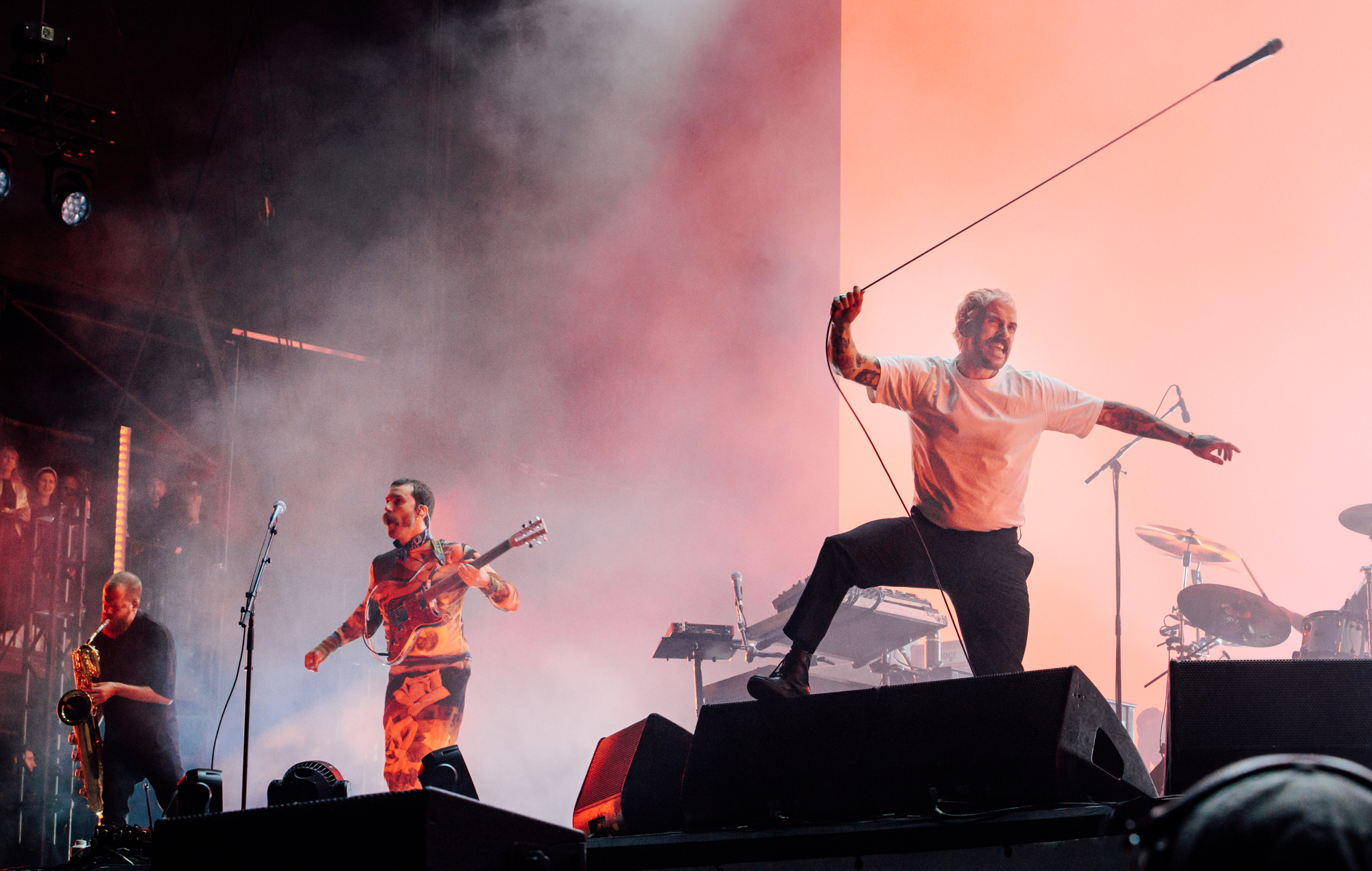 IDLES live at Glastonbury 2024, photo by Andy Ford