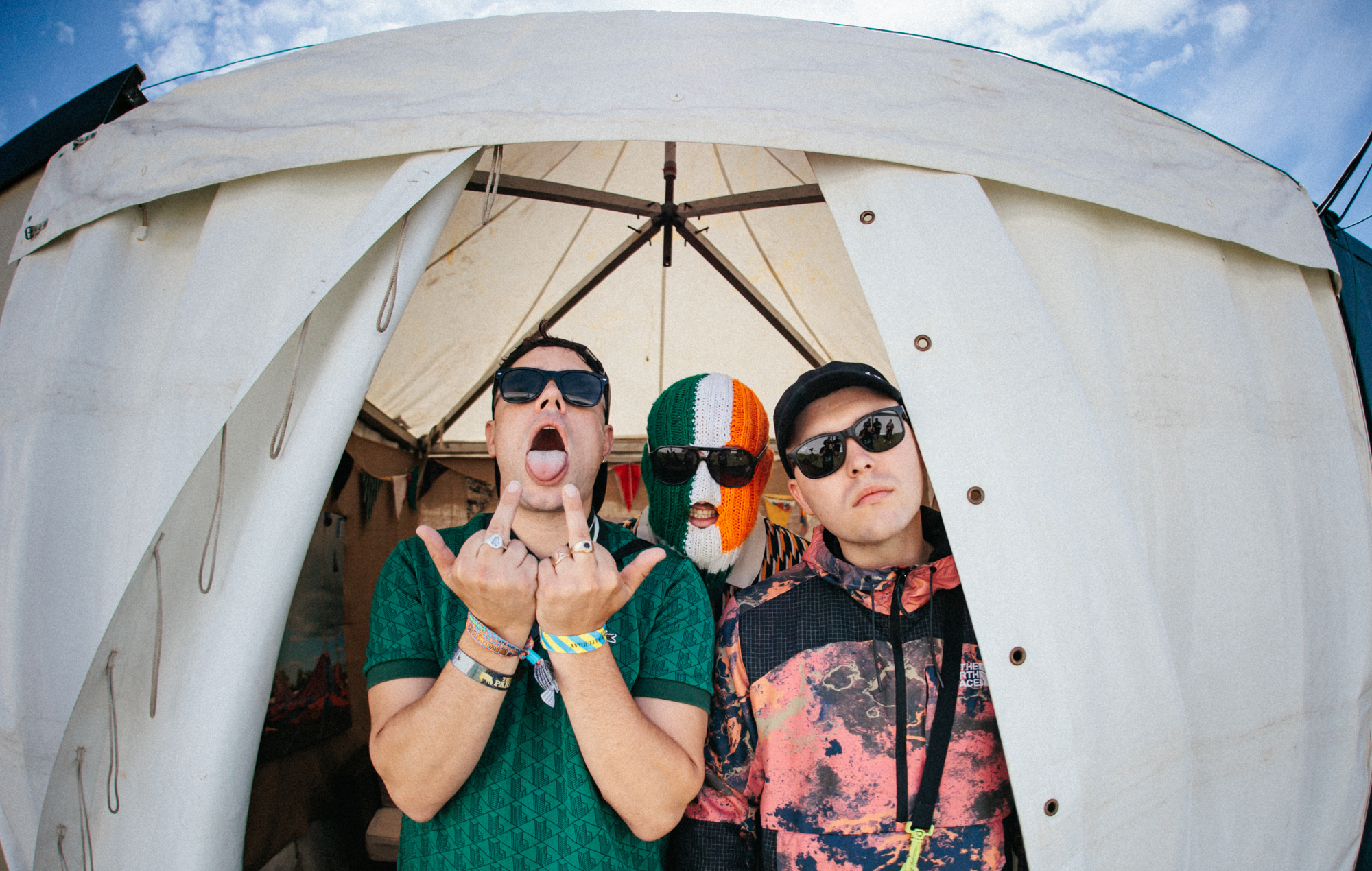 Kneecap at Glastonbury 2024, photo by Andy Ford