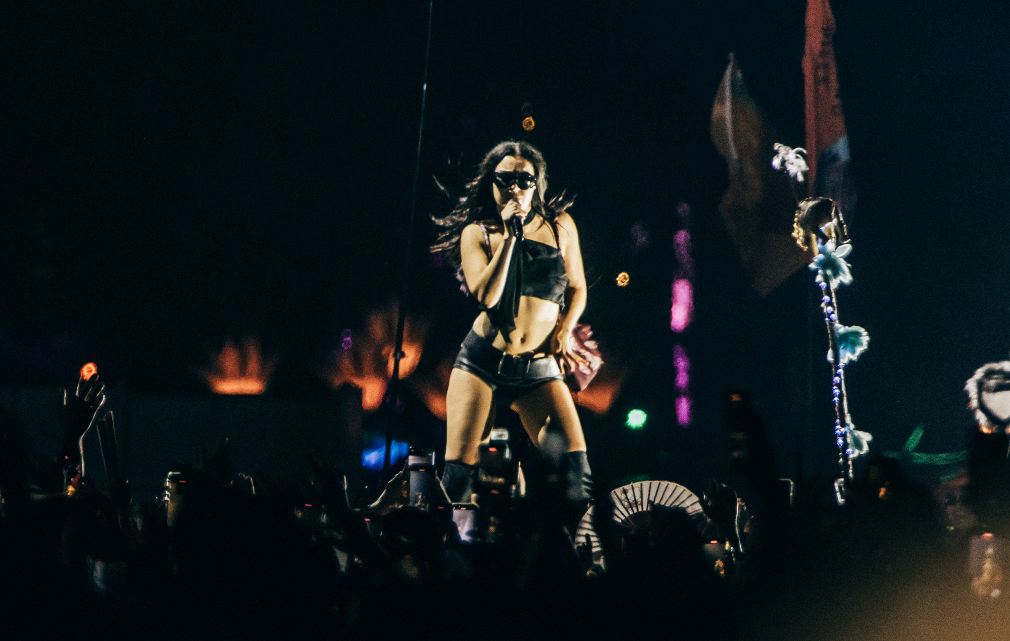Charli XCX live at Glastonbury 2025, photo by Derek Bremner