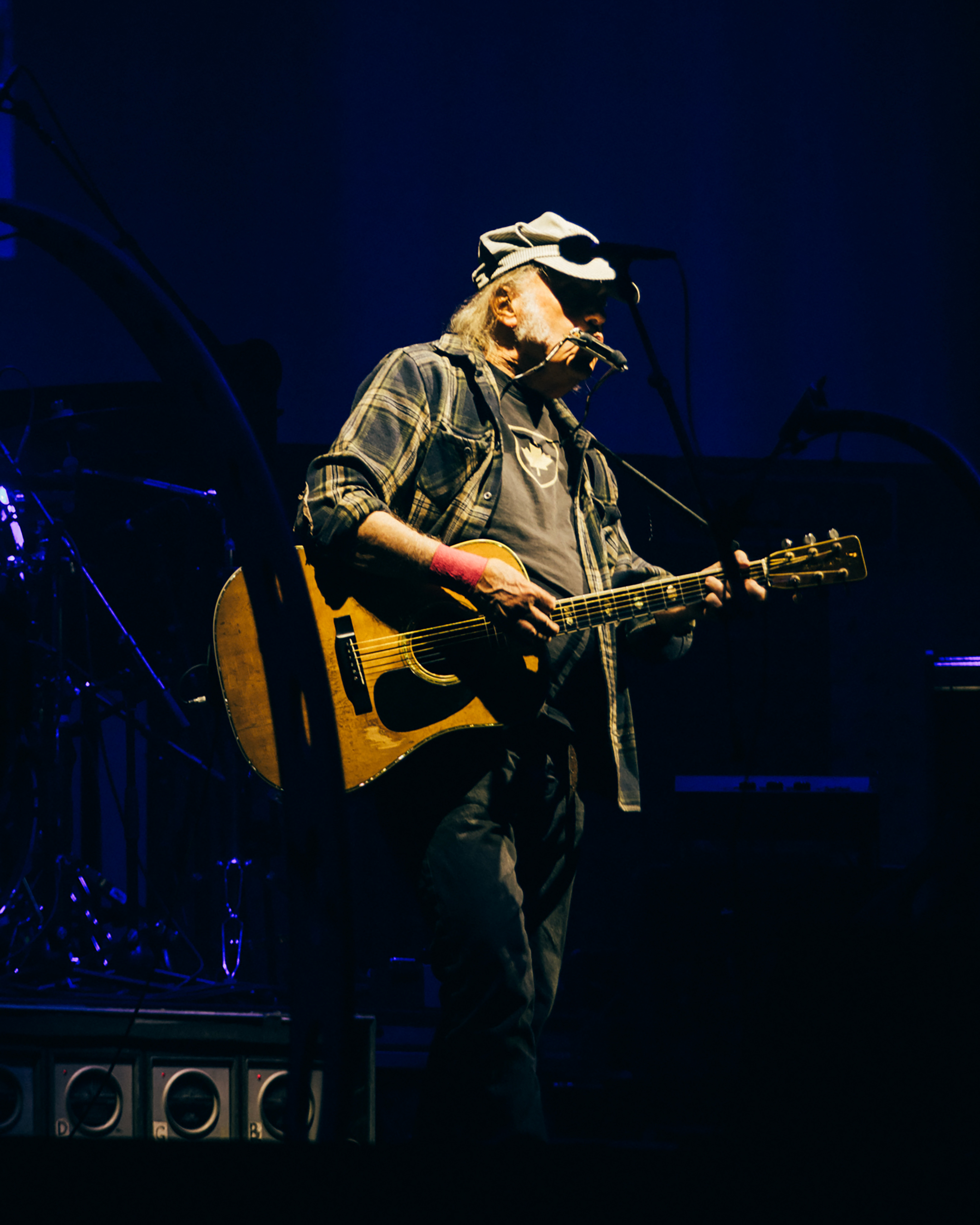 Neil Young live at Glastonbury 2025, photo by Derek Bremner