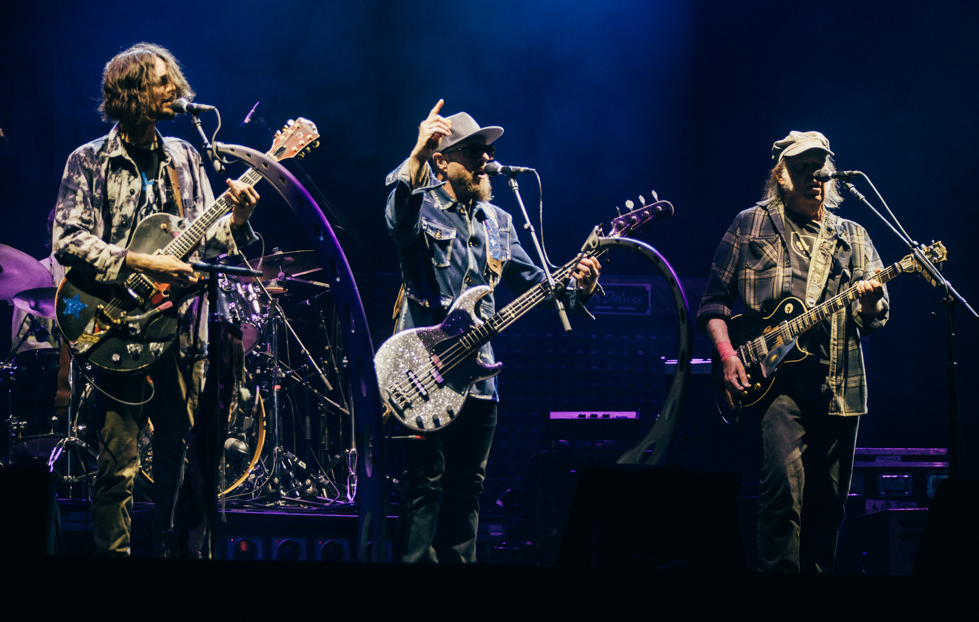 Neil Young live at Glastonbury 2025, photo by Derek Bremner