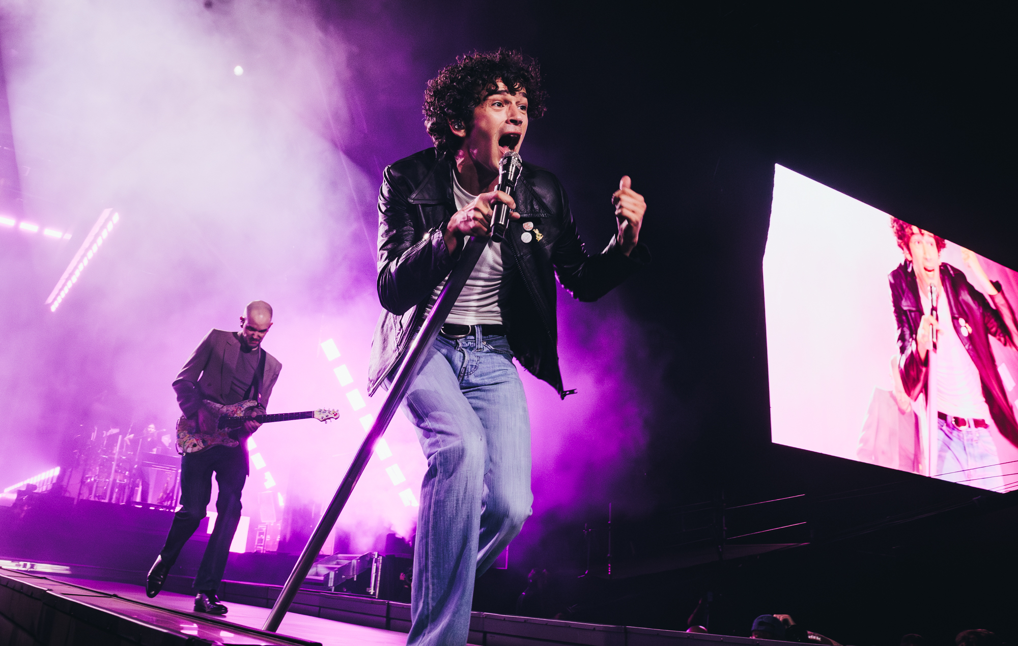 The 1975 performing at Glastonbury 2025, photo by Andy Ford