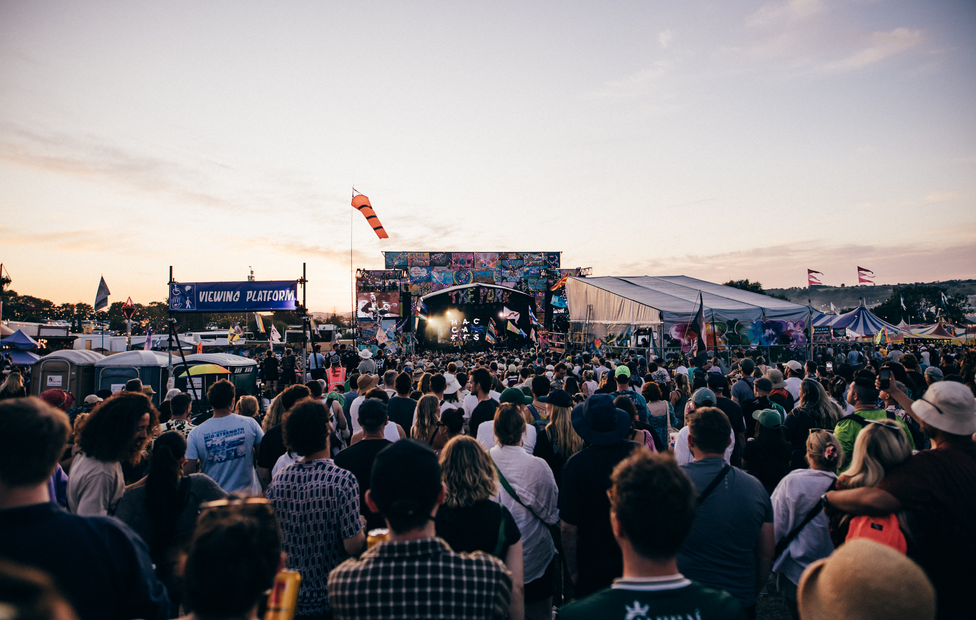 The crowd for The Maccabees live at Glastonbury 2025, photo by Derek Bremner