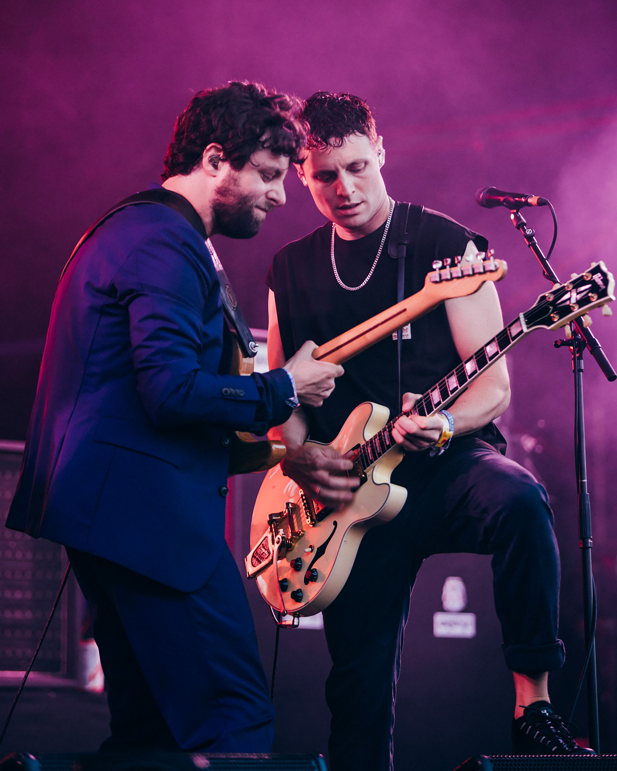 The Maccabees live at Glastonbury 2025, photo by Derek Bremner