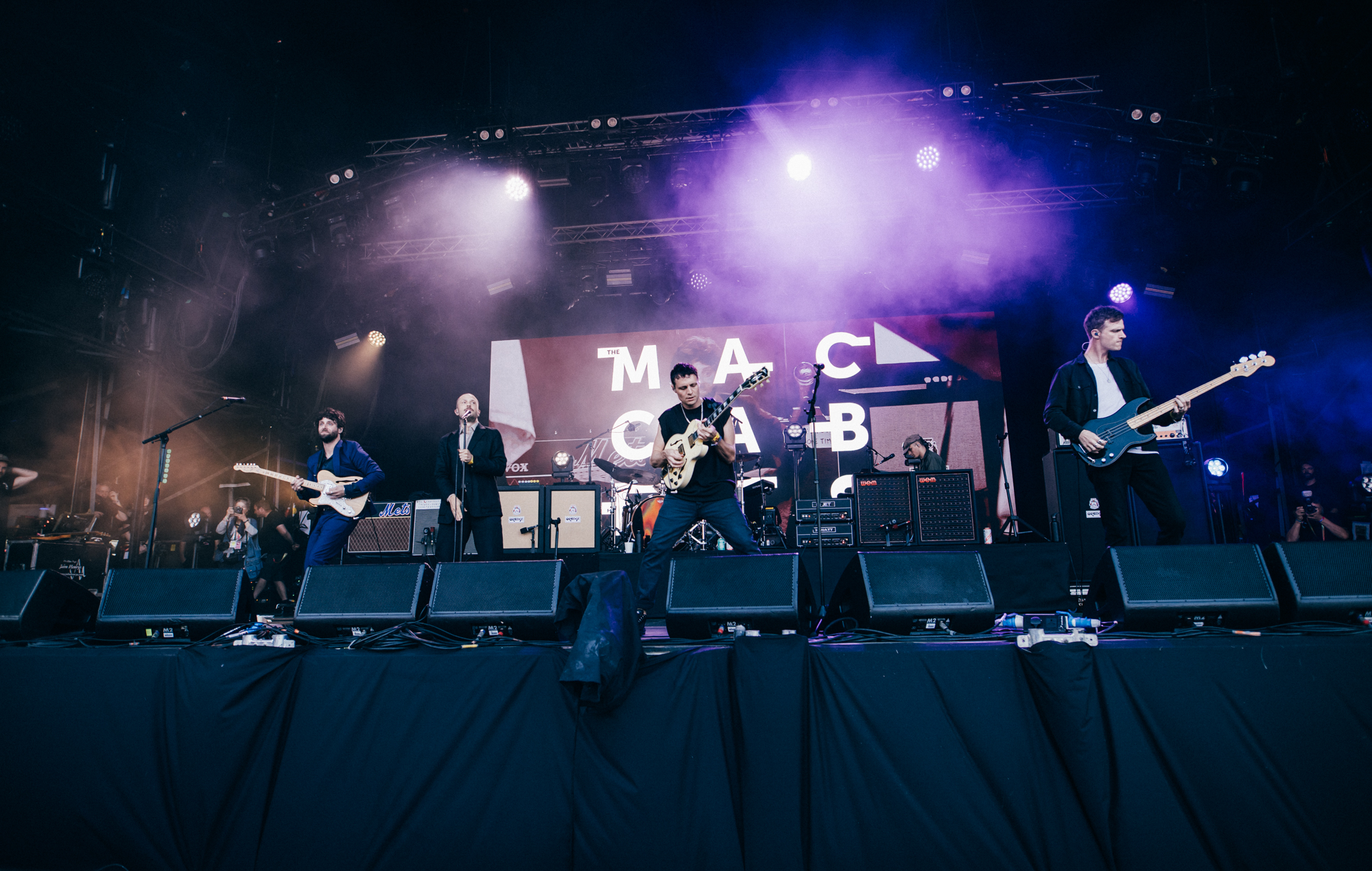 The Maccabees live at Glastonbury 2025, photo by Derek Bremner